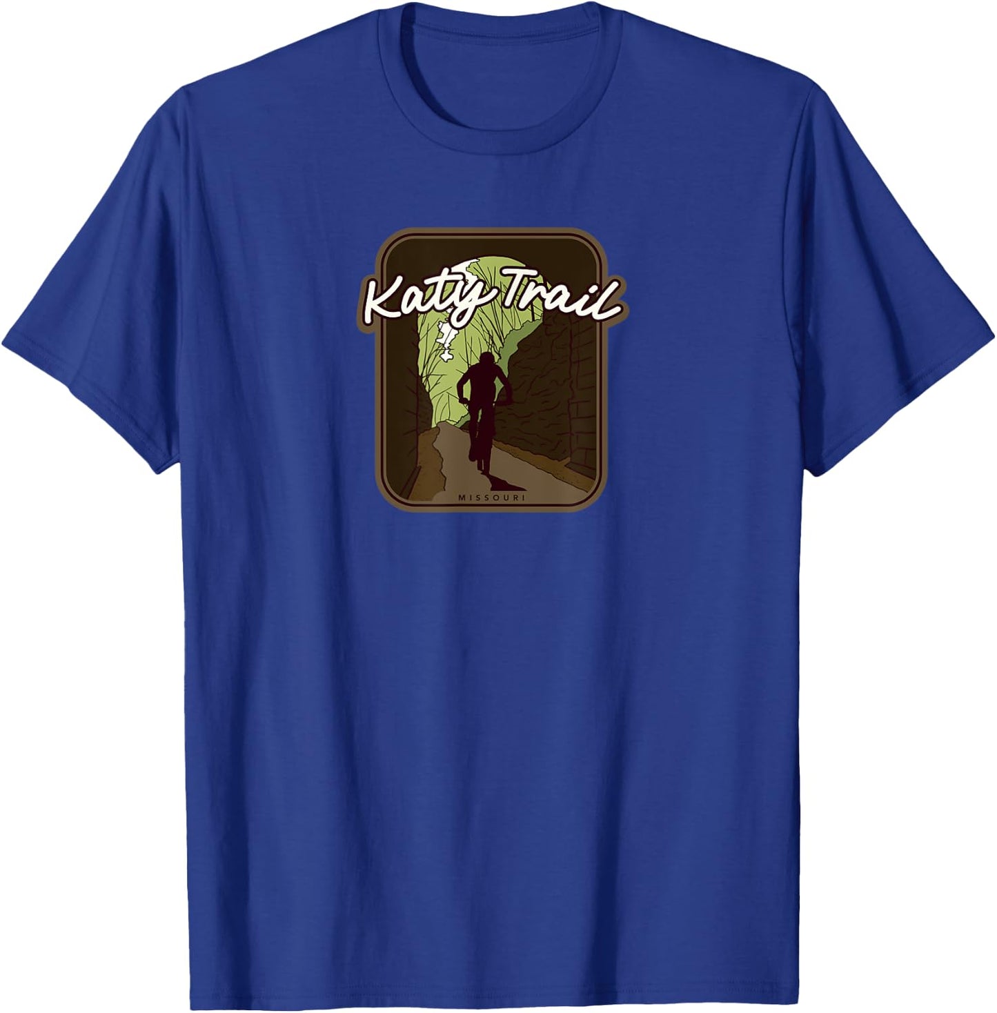 Katy Trail – Missouri, cycling T-Shirt - T-Shirt | Royal