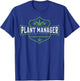 Marijuana Fan Cannabis Grower design | Plant Manager Weed T T-Shirt - T-Shirt | Royal