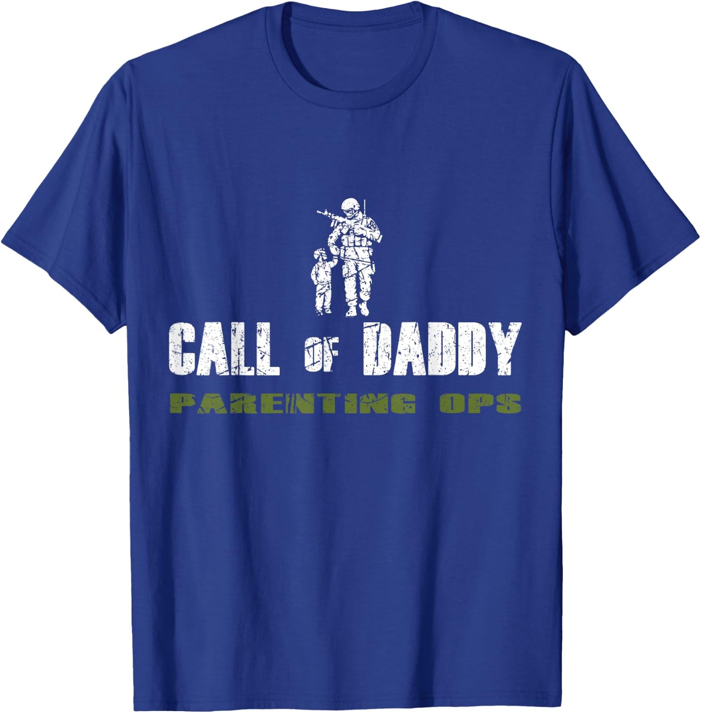 Gamer Dad Call of Daddy Parenting Ops Father's Day T-Shirt - T-Shirt | Royal