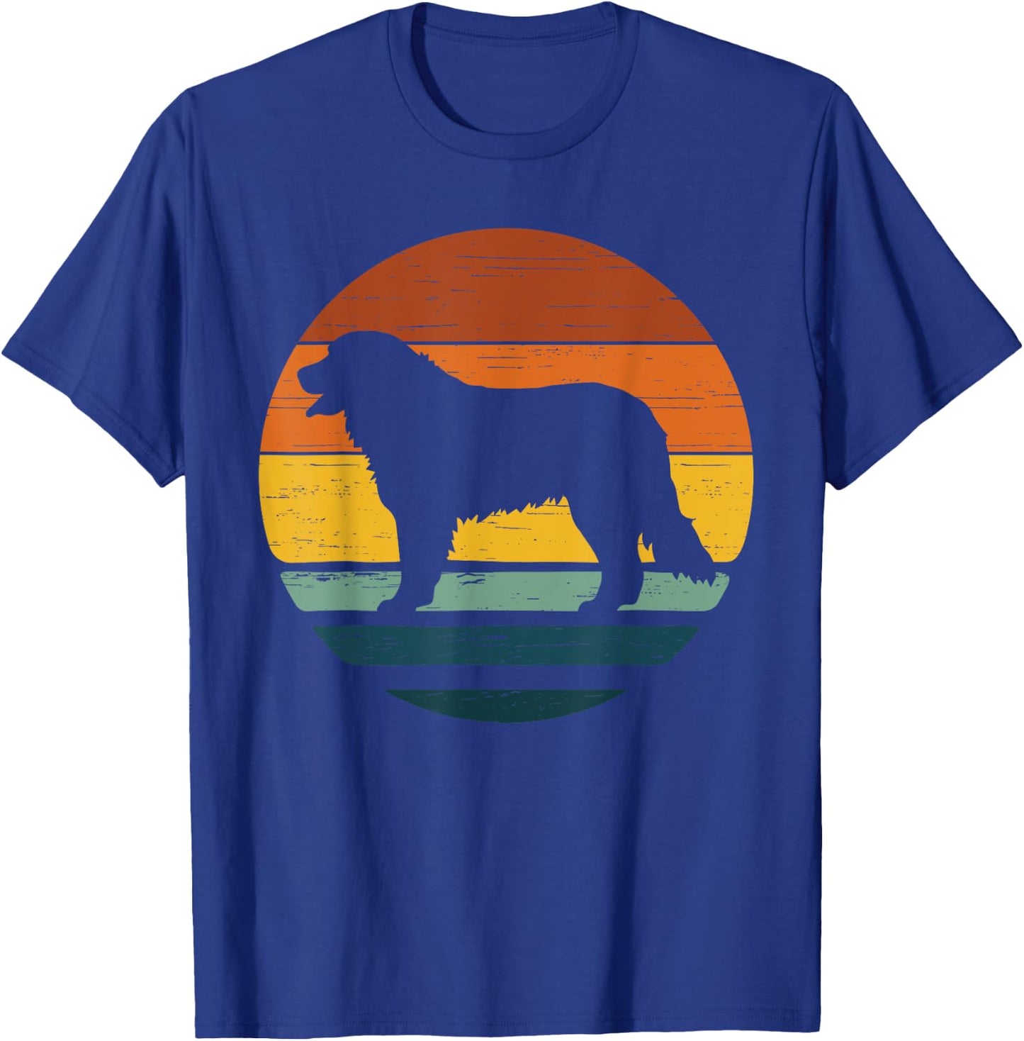 Golden Mountain Vintage Retro Mum Dad Dog Gift Men Women Kids T-Shirt - T-Shirt | Royal