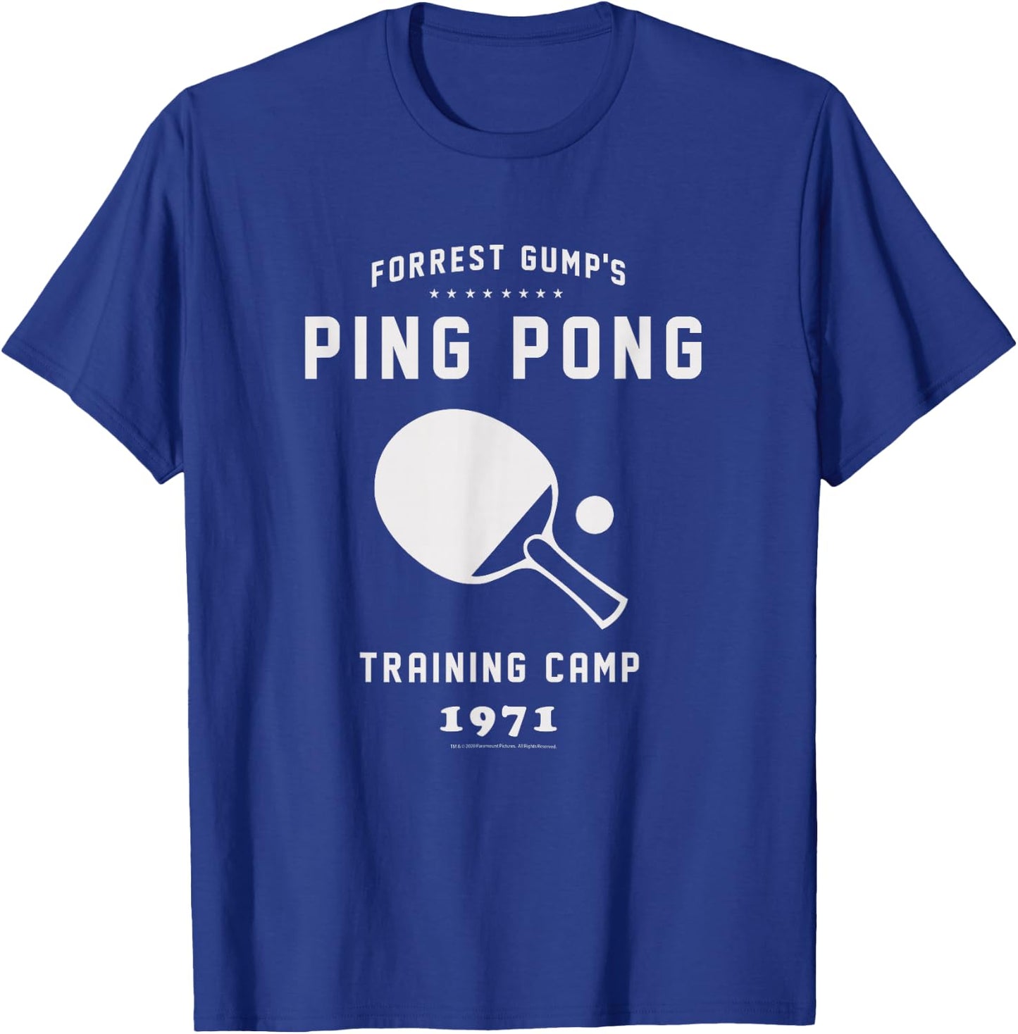 Forrest Gump Table Tennis Training Camp T-Shirt - T-Shirt | Royal