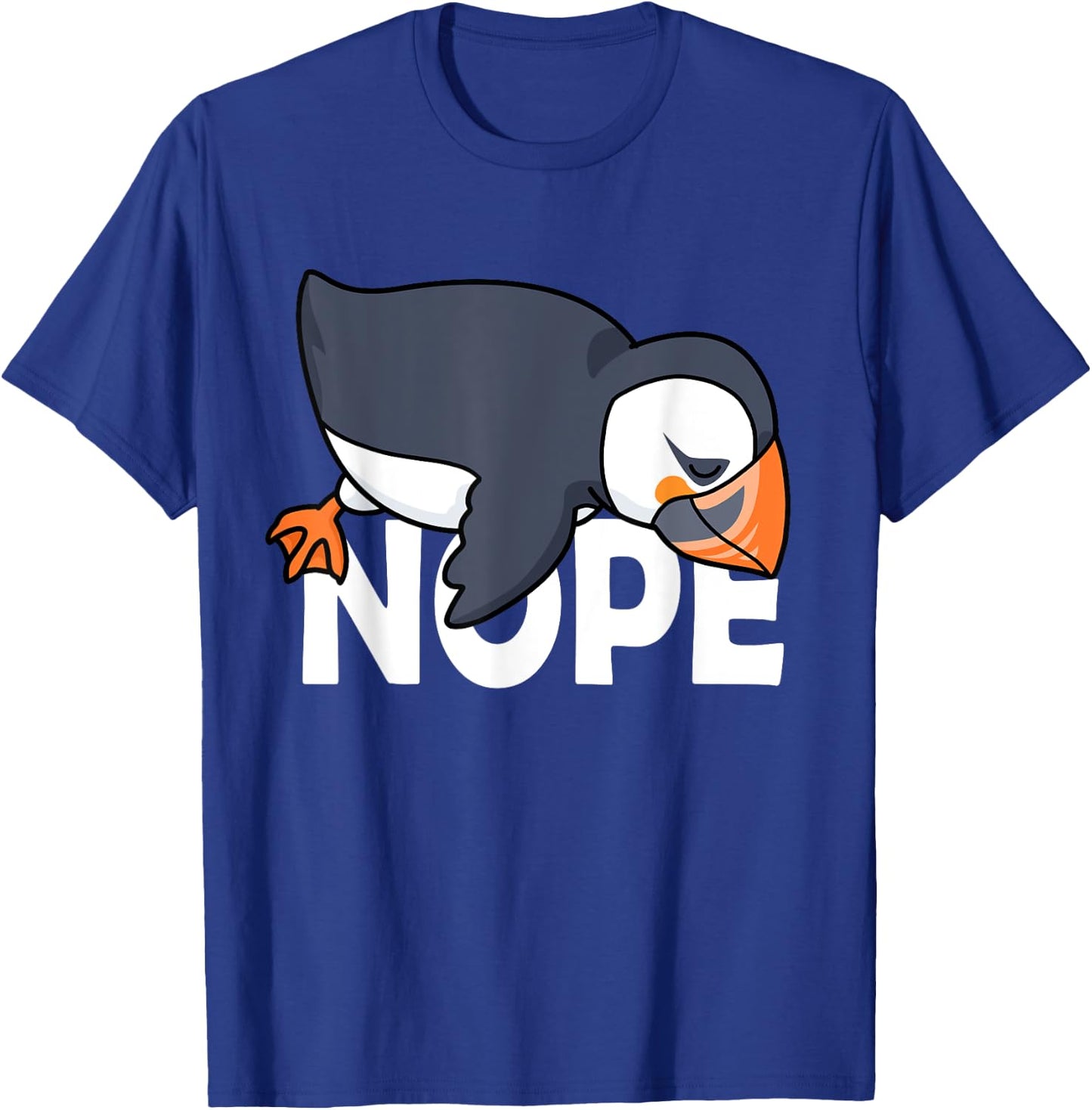Atlantic Puffin Shirt Men Puffin Bird Shirt Puffin Gift Nope T-Shirt - T-Shirt | Royal