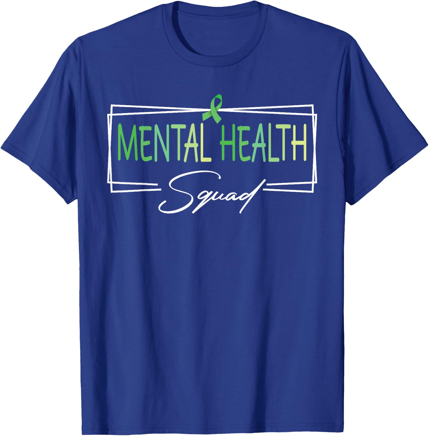 Mental Health Squad Brain Illness Mental Health Awareness T-Shirt - T-Shirt | Royal