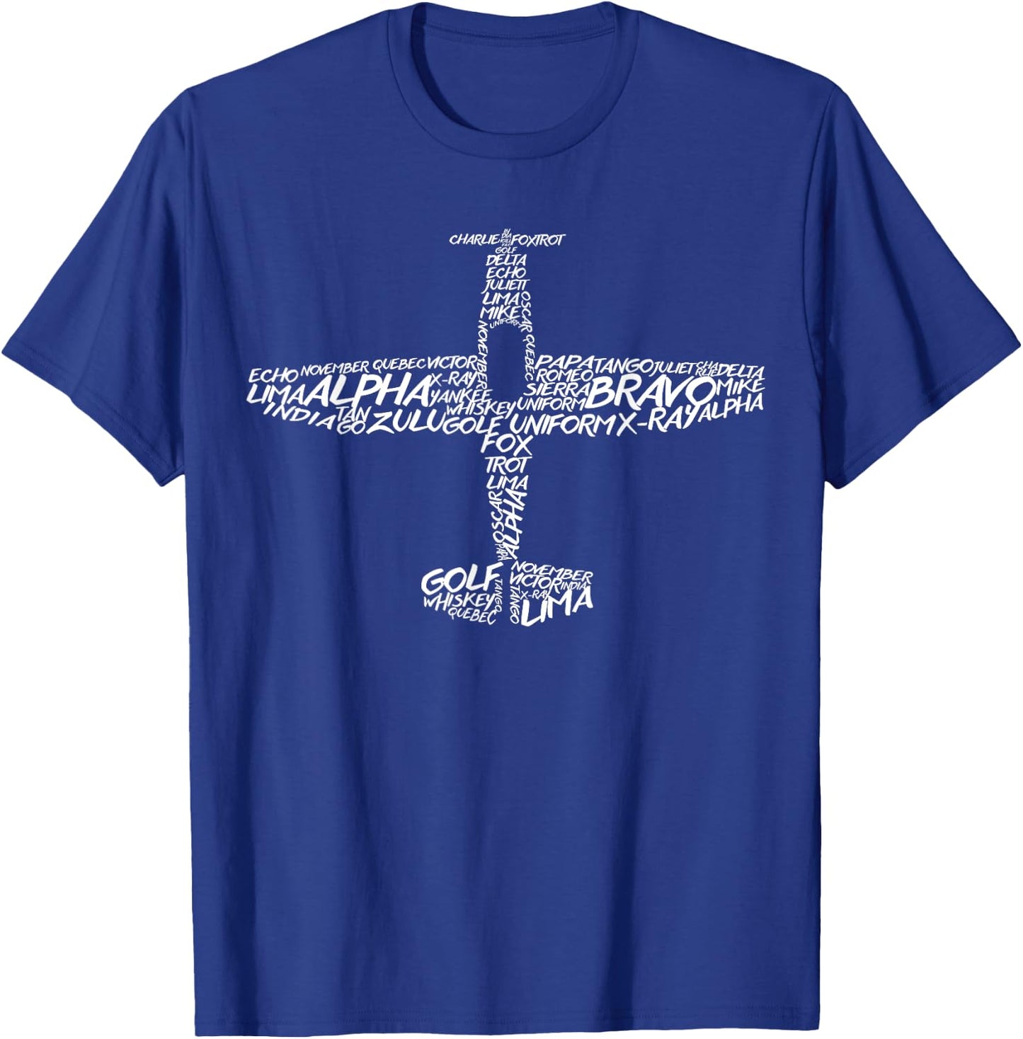 Phonetic Alphabet | Pilot Airplane T-Shirt - T-Shirt | Royal