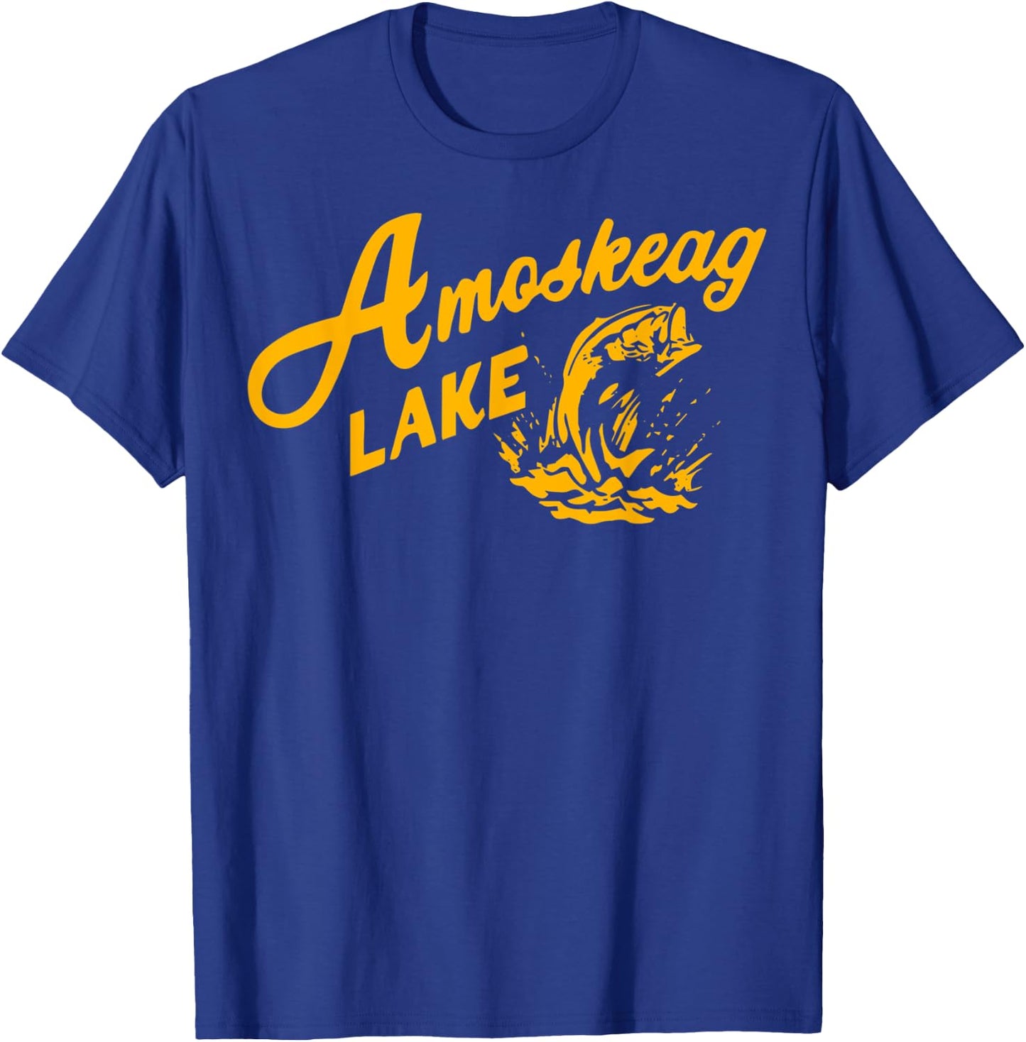 Amoskeag Lake Essential , Fishing Shirt T-Shirt - T-Shirt | Royal