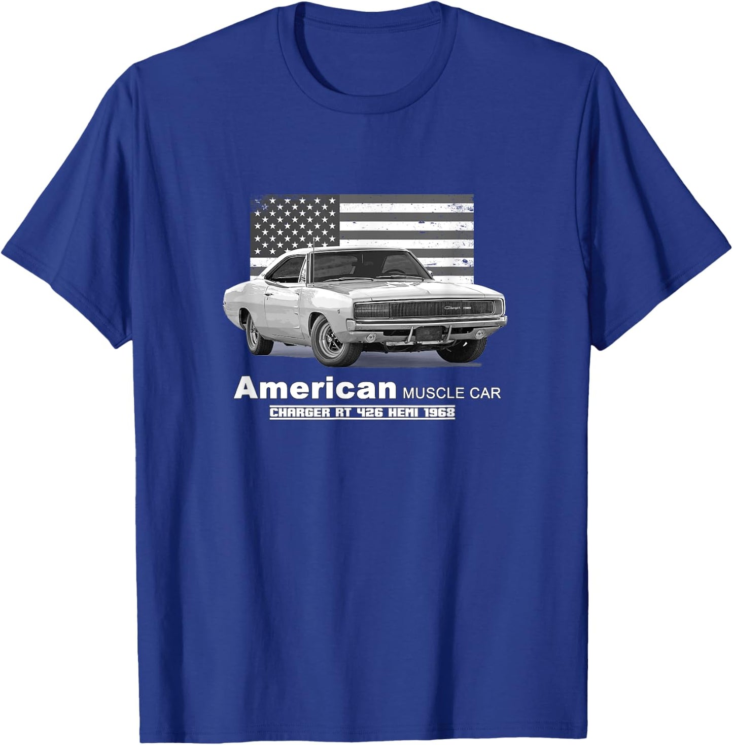 Charger RT 426 Hemi American Muscle Car 60s 70s T-Shirt - T-Shirt | Royal