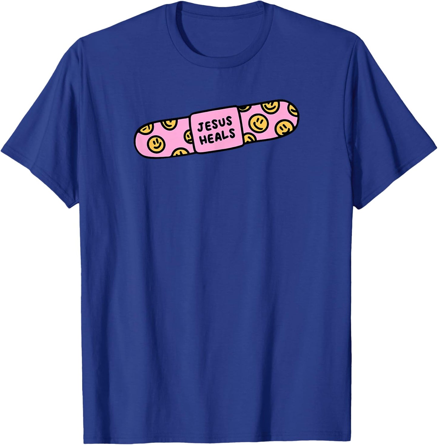 Jesus heal Funny Christian Faith Healer Healing T-Shirt - T-Shirt | Royal