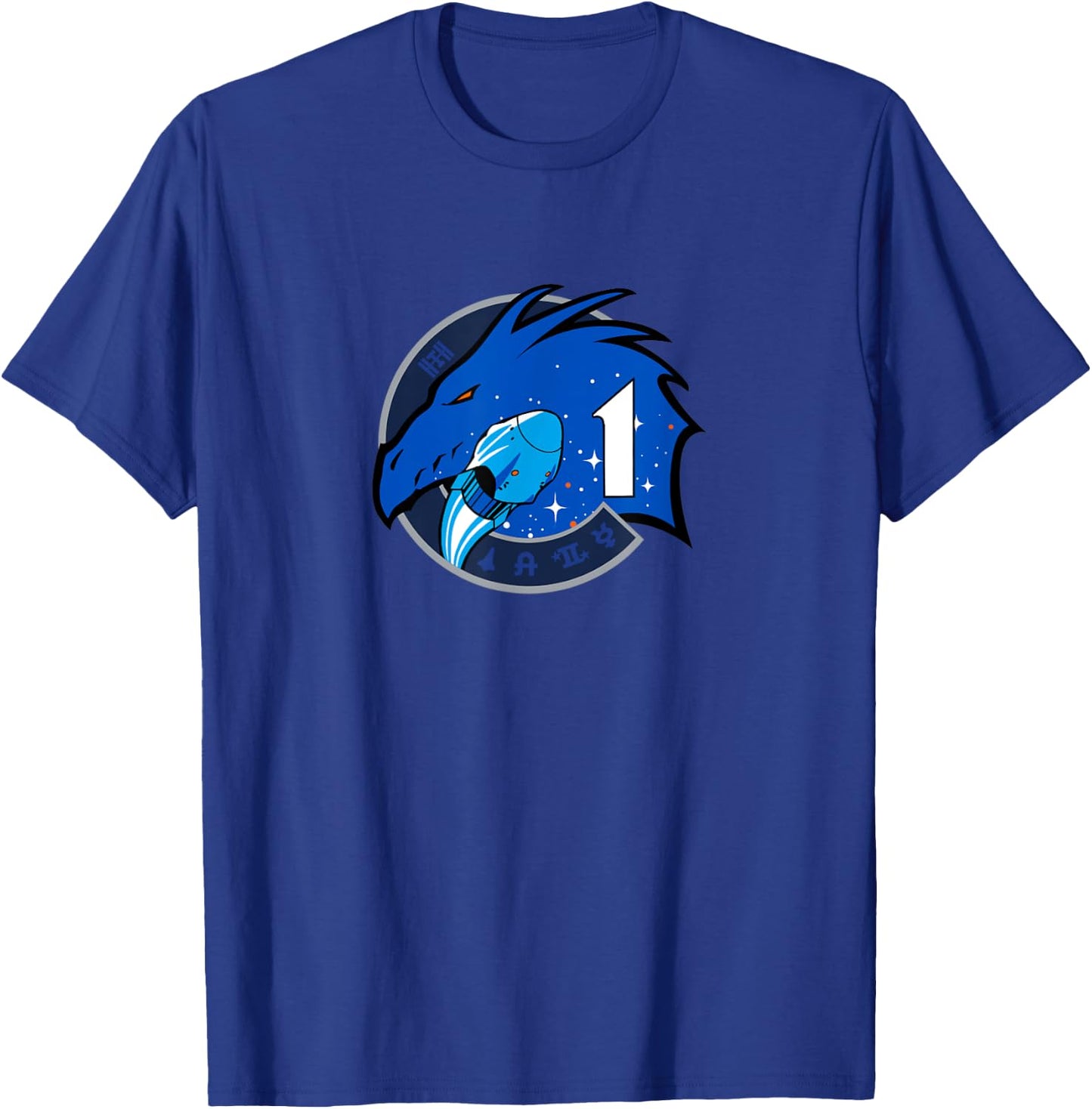NASA Space Crew Dragon Spacecraft Crew-1 T-Shirt - T-Shirt | Royal