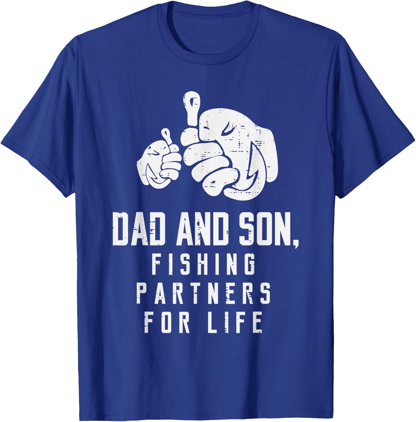 Dad And Son Fishing Partners For Life Matching Boys Men T-Shirt - T-Shirt | Royal