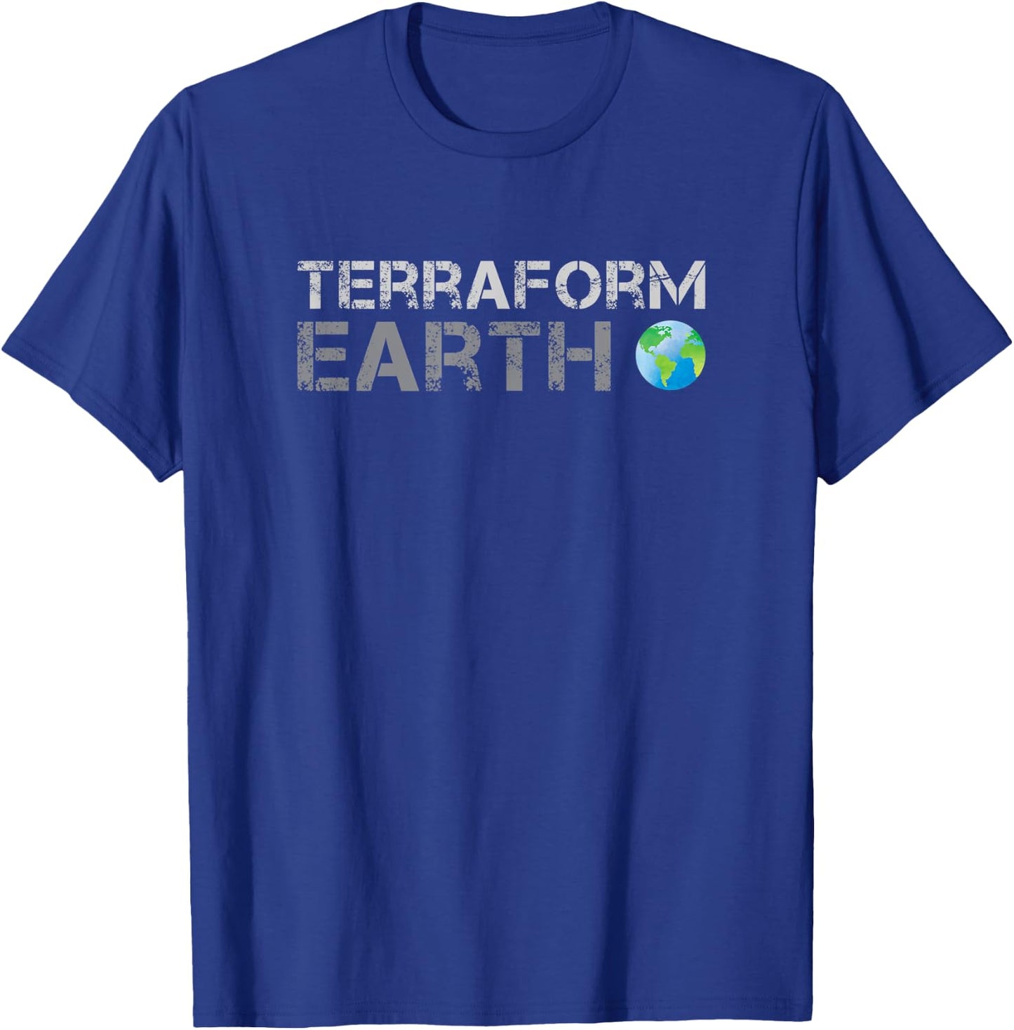 Terraform Earth T-Shirt - T-Shirt | Royal