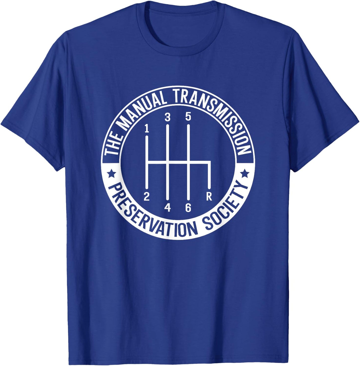 Reservation Society Gearbox Car Stick Manual Transmission T-Shirt - T-Shirt | Royal