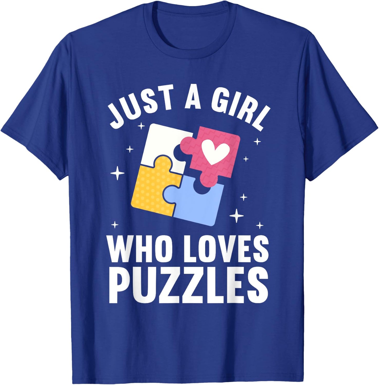 Best Puzzle Art Girls Jigsaw Piece Puzzle Lovers T-Shirt - T-Shirt | Royal