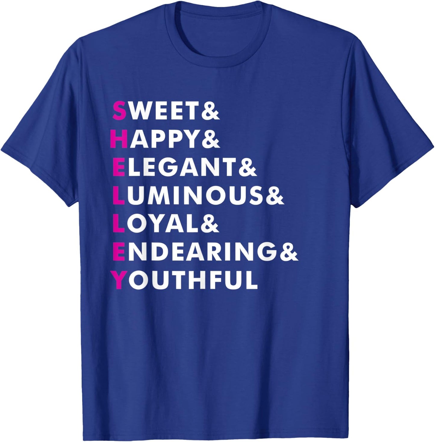 Shelley Name Shirt Personalized Gift T-Shirt - T-Shirt | Royal