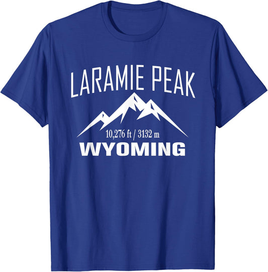 LARAMIE PEAK WYOMING Climbing Summit Club Outdoor Gift T-Shirt - T-Shirt | Royal