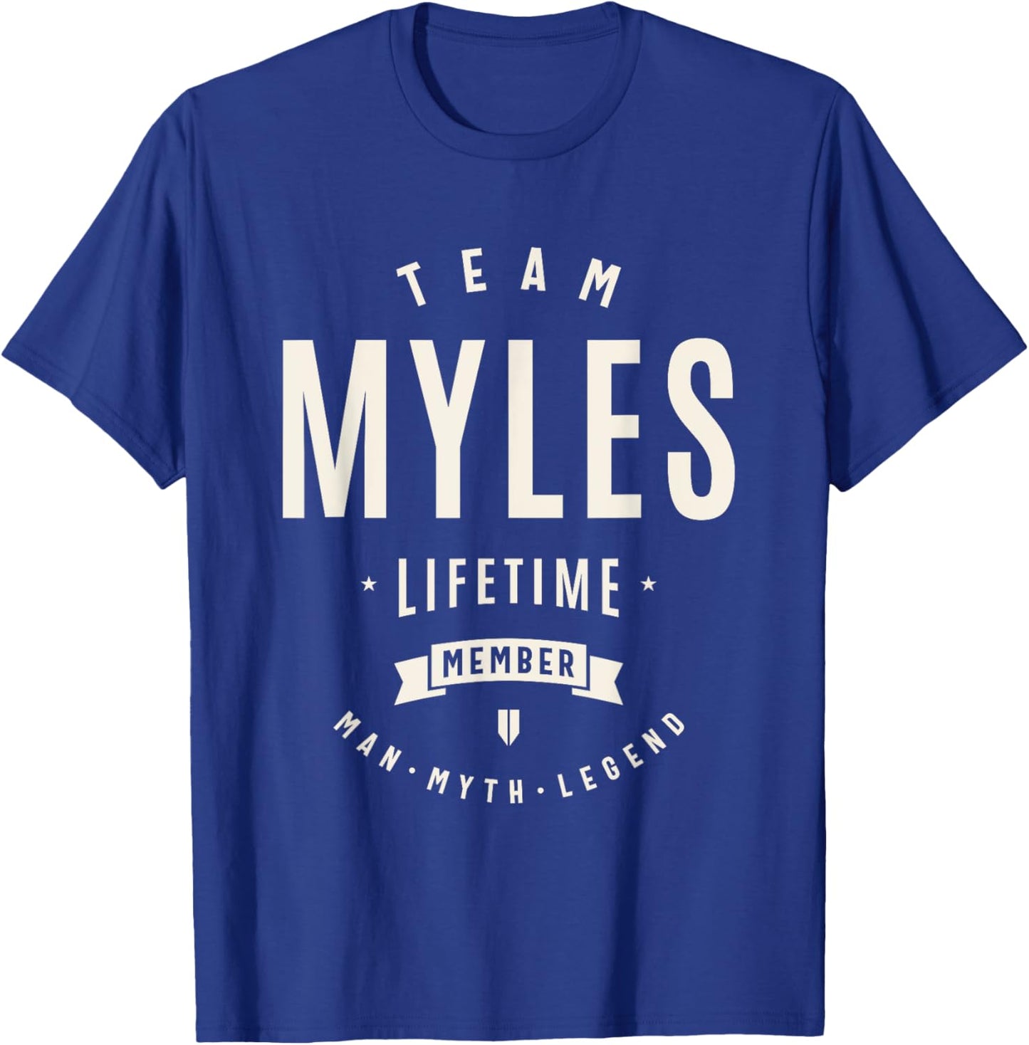 Team Myles Lifetime Member Funny Name Myles T-Shirt - T-Shirt | Royal