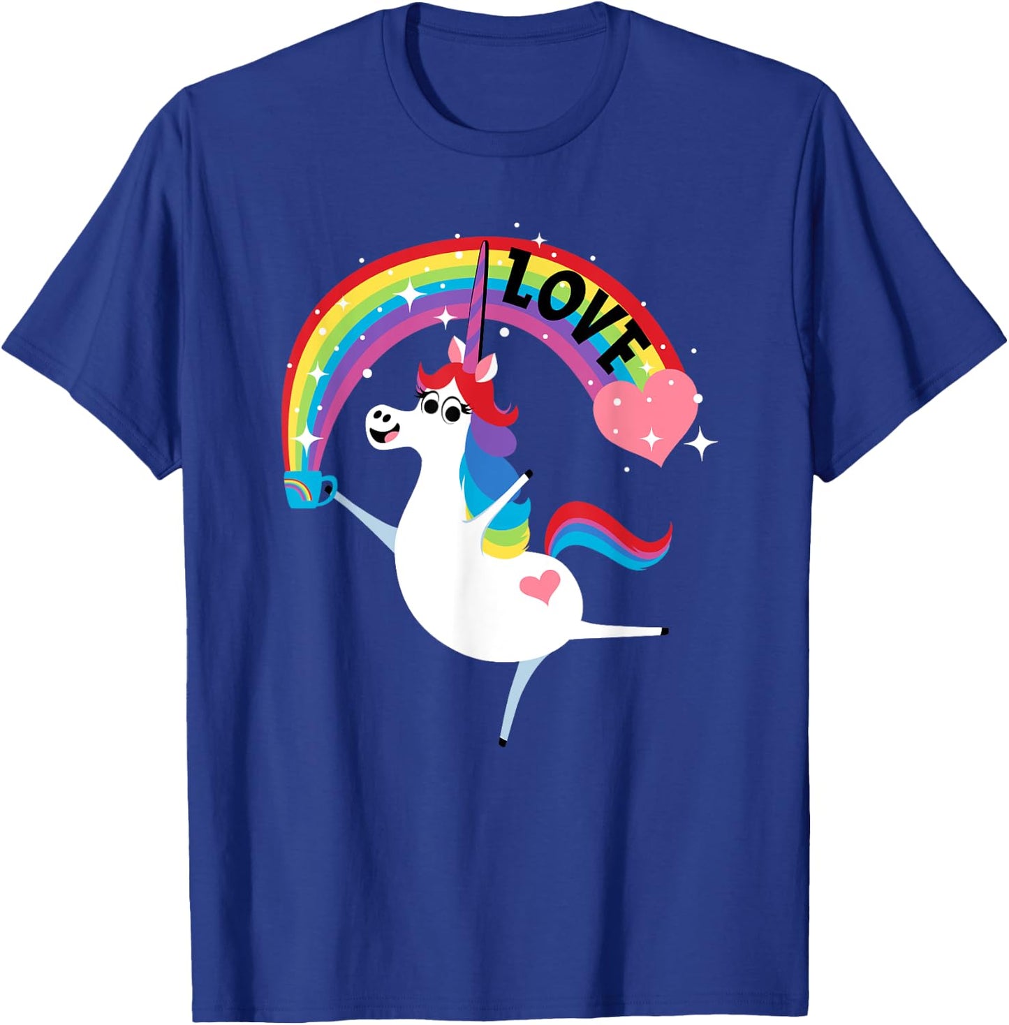Disney and Pixar’s Inside Out Rainbow Unicorn Love T-Shirt - T-Shirt | Royal