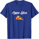 Papa Slice Pizza Belly Expectant Dad Pizza Pregnancy Reveal T-Shirt - T-Shirt | Royal