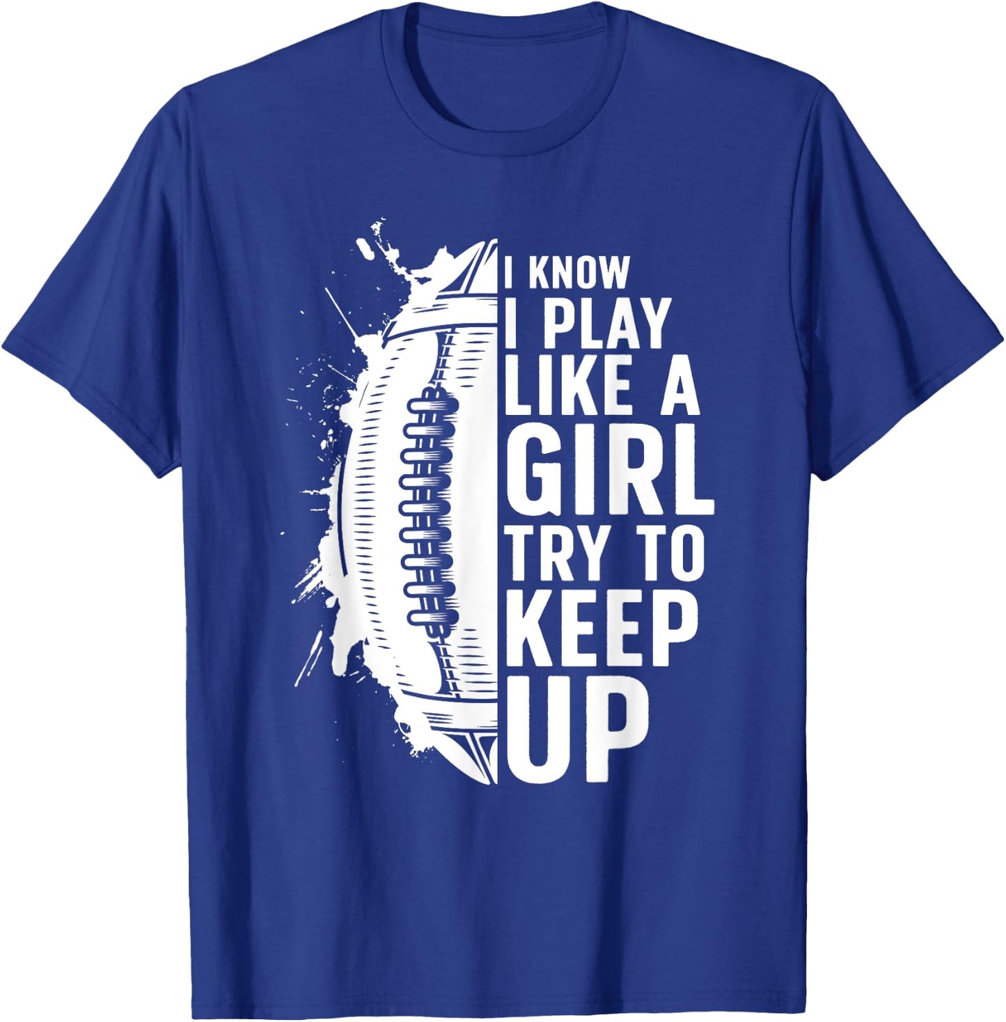 Cool Football Girls Football Player Coach Sports T-Shirt - T-Shirt | Royal
