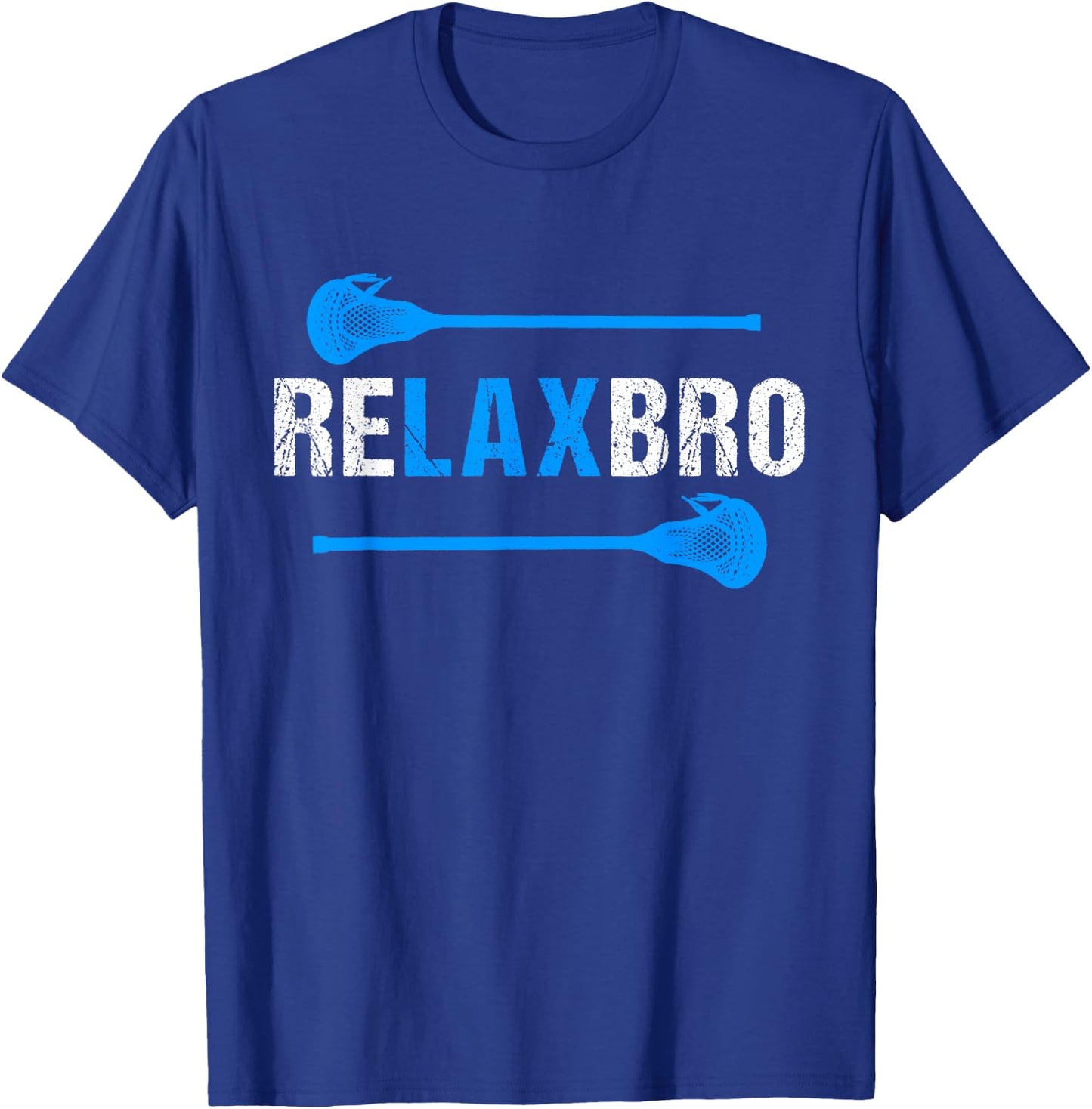 Cool LAX Lacrosse Shirt for Boy Men T-Shirt - T-Shirt | Royal