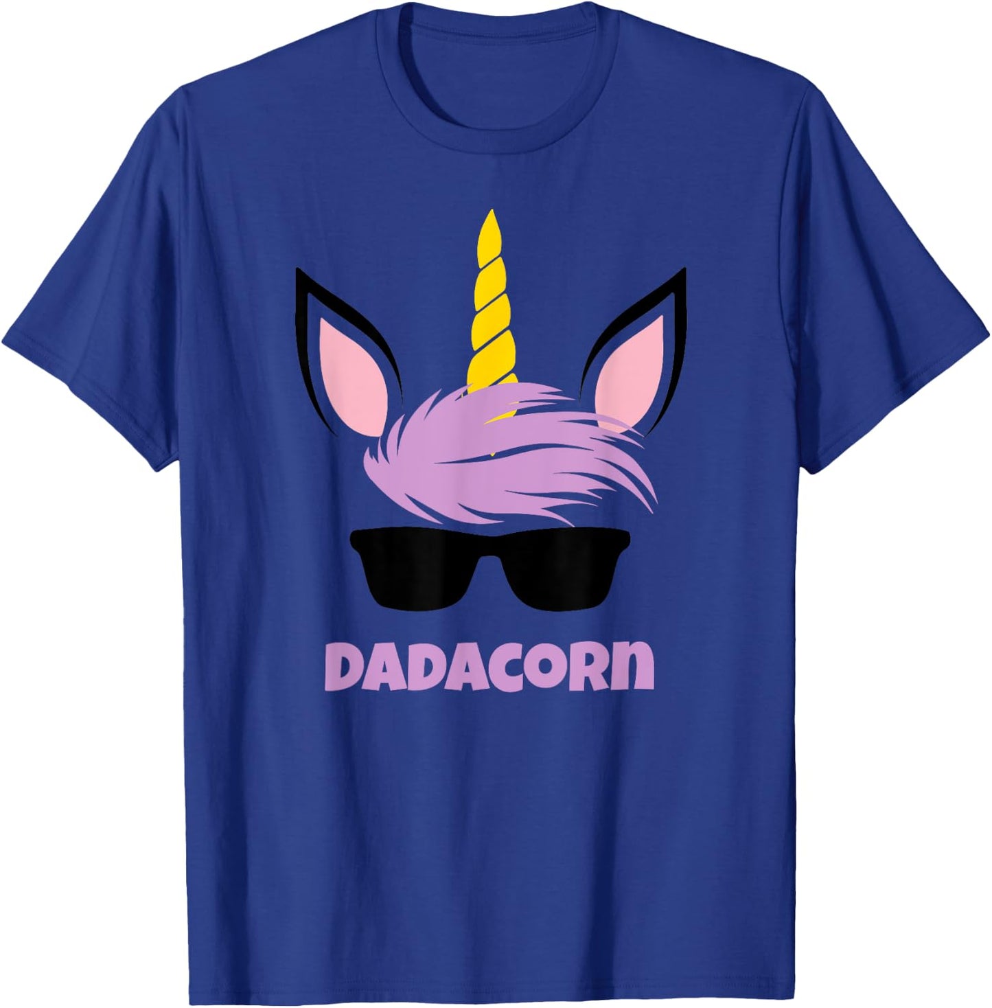 Dadacorn Unicorn Dad Funny Gift T-Shirt - T-Shirt | Royal