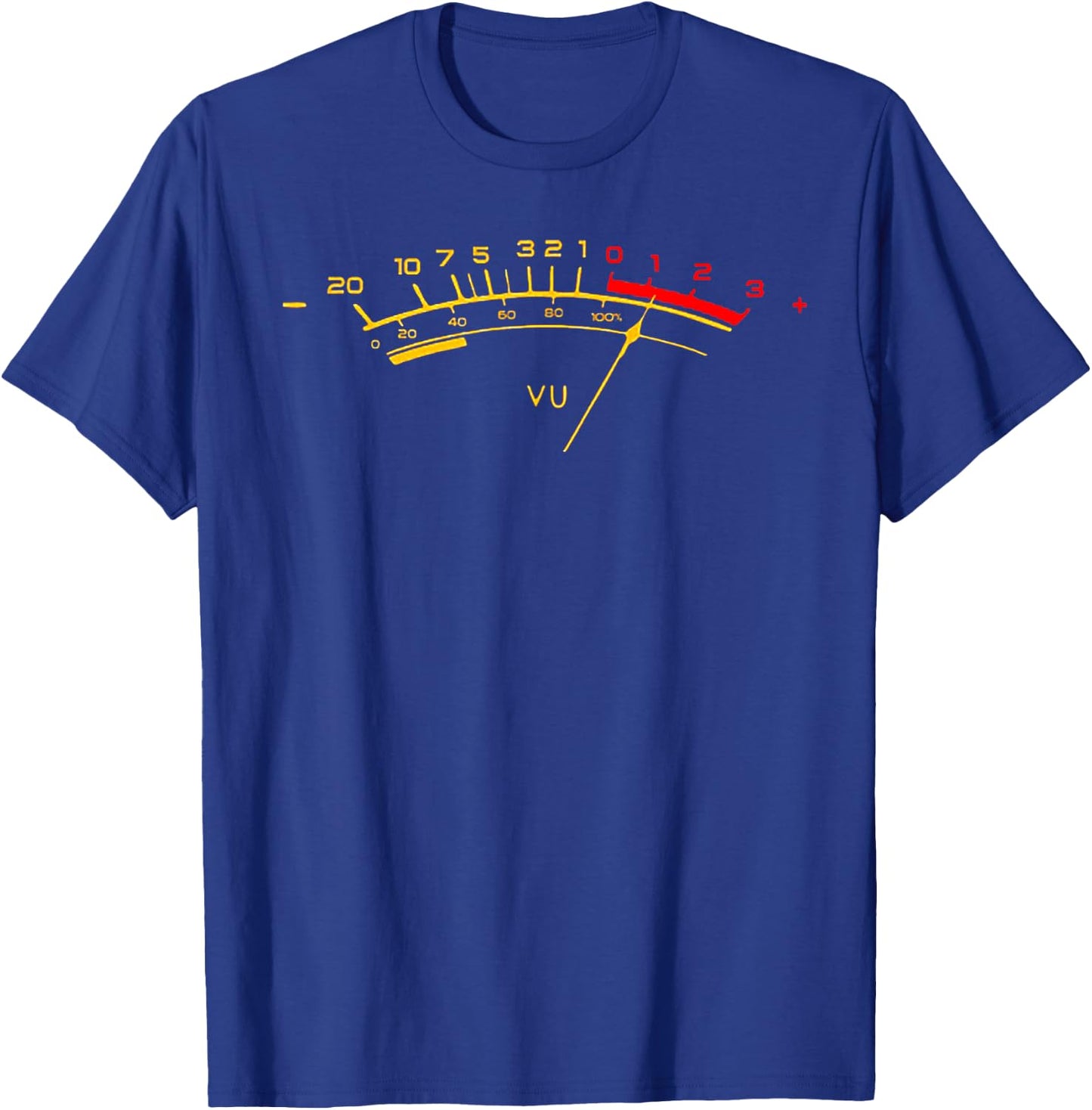 VU Meter Sound Level Studio T-Shirt - T-Shirt | Royal