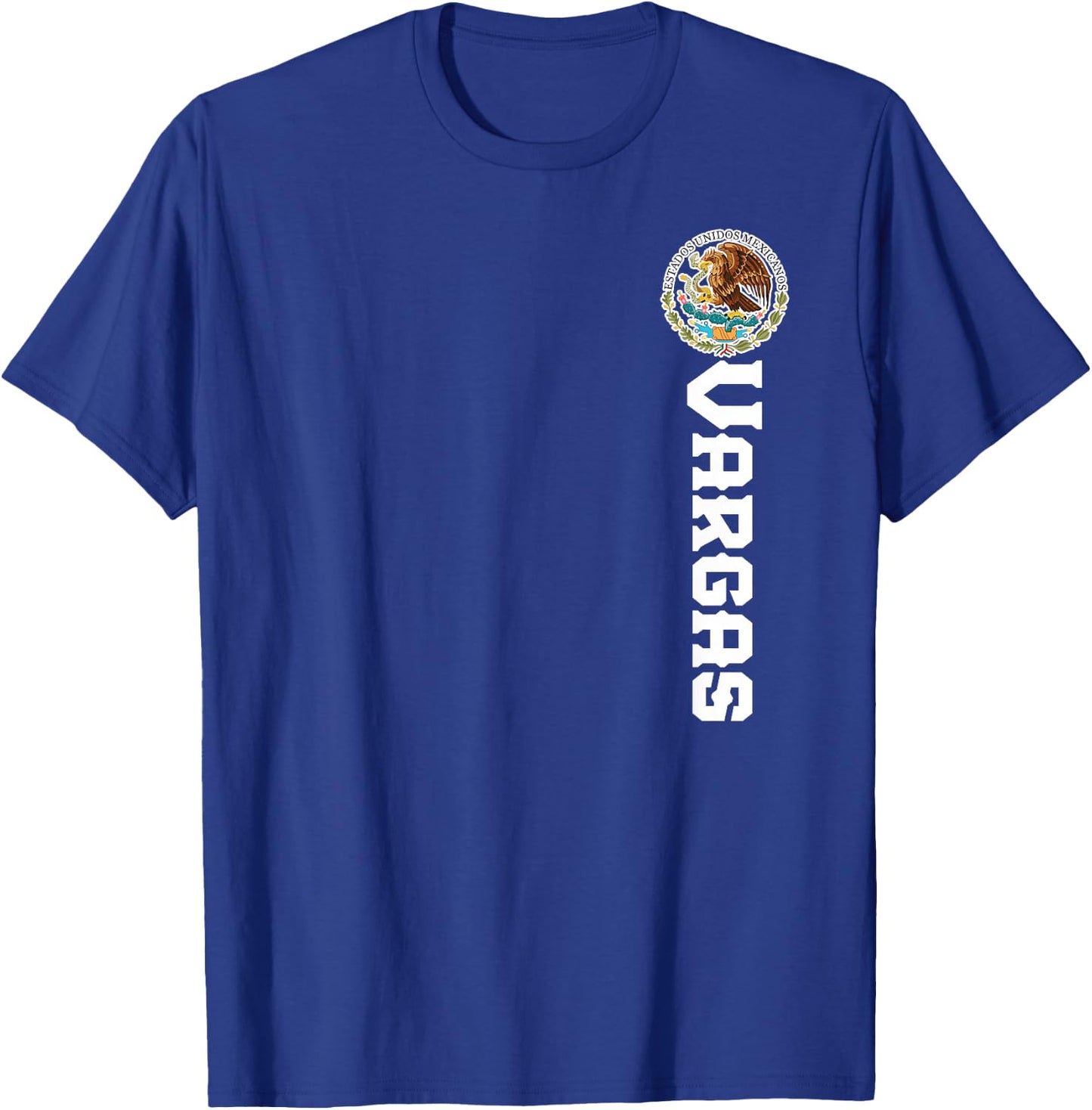Vargas Last Name, Mexican Shirt , Women, And Kids T-Shirt - T-Shirt | Royal