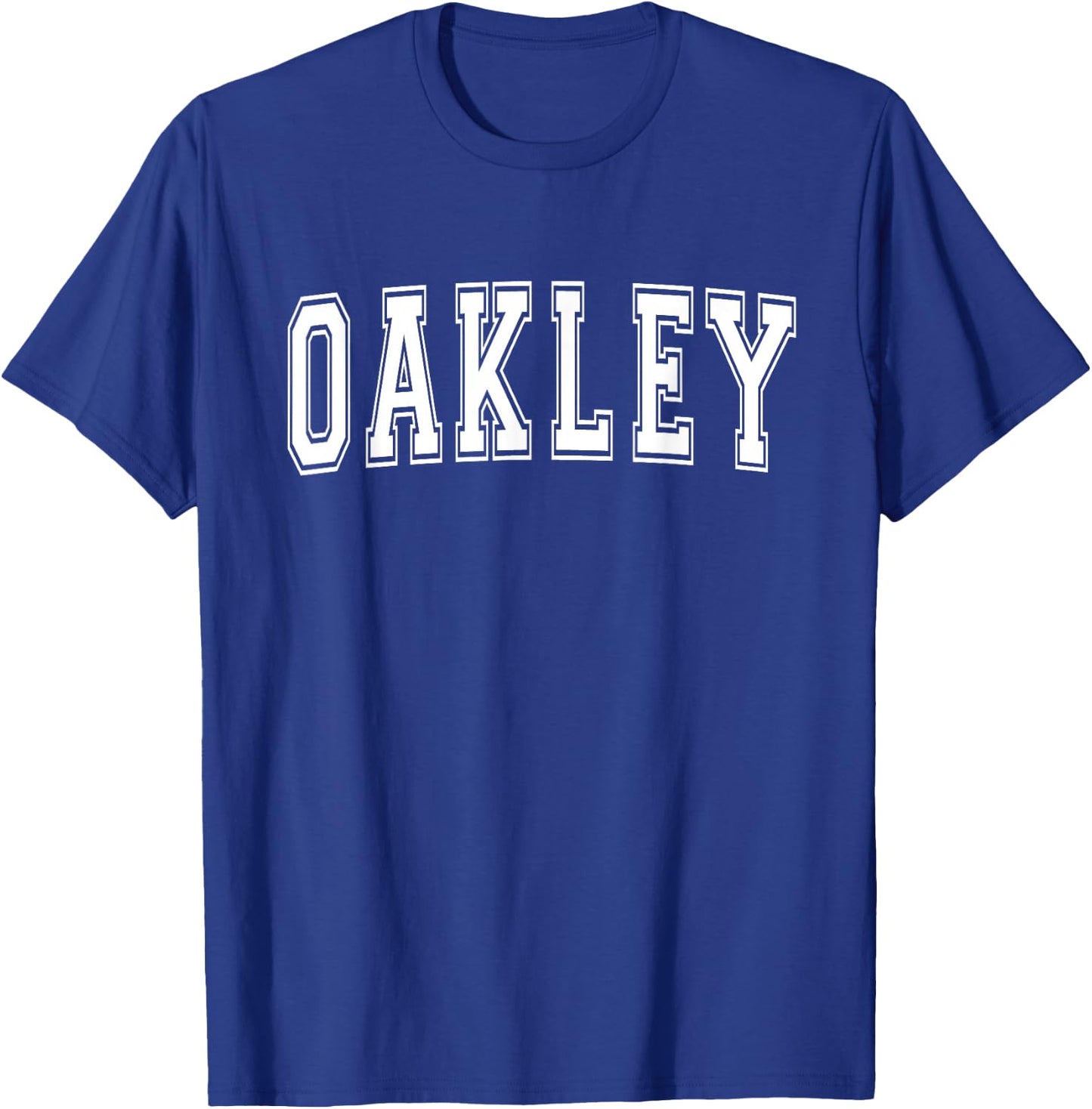 OAKLEY CA CALIFORNIA USA Vintage Sports Varsity Style T-Shirt - T-Shirt | Royal