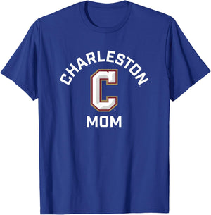 College of Charleston Cougars Arched Mom T-Shirt - T-Shirt | Royal