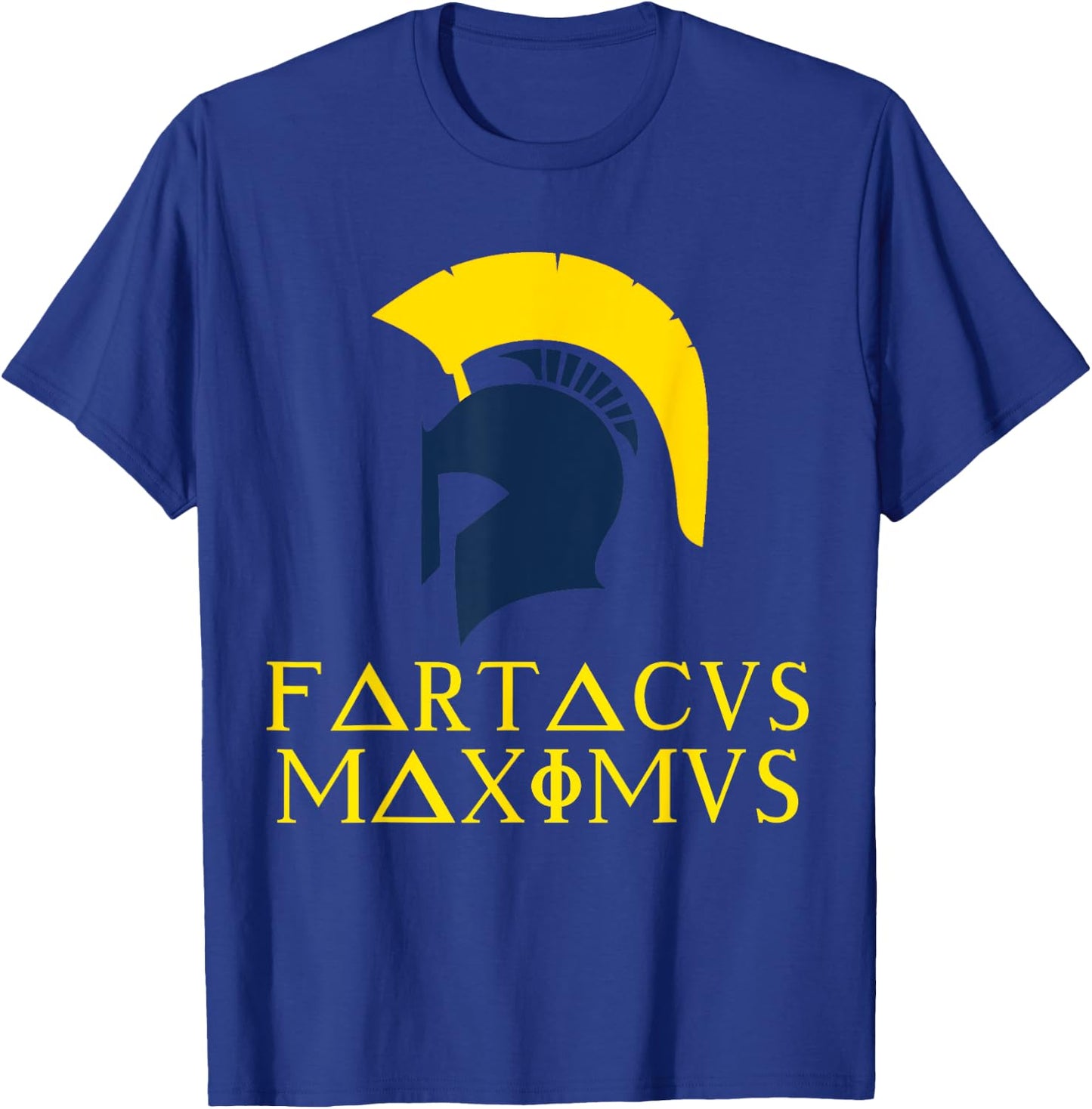 Fartacus Shirt Maximus Farting Spartan Warrior Cool T-Shirt - T-Shirt | Royal