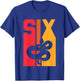 6th Birthday Vintage Snake Lover Pet Reptile 6 Years Old T-Shirt - T-Shirt | Royal