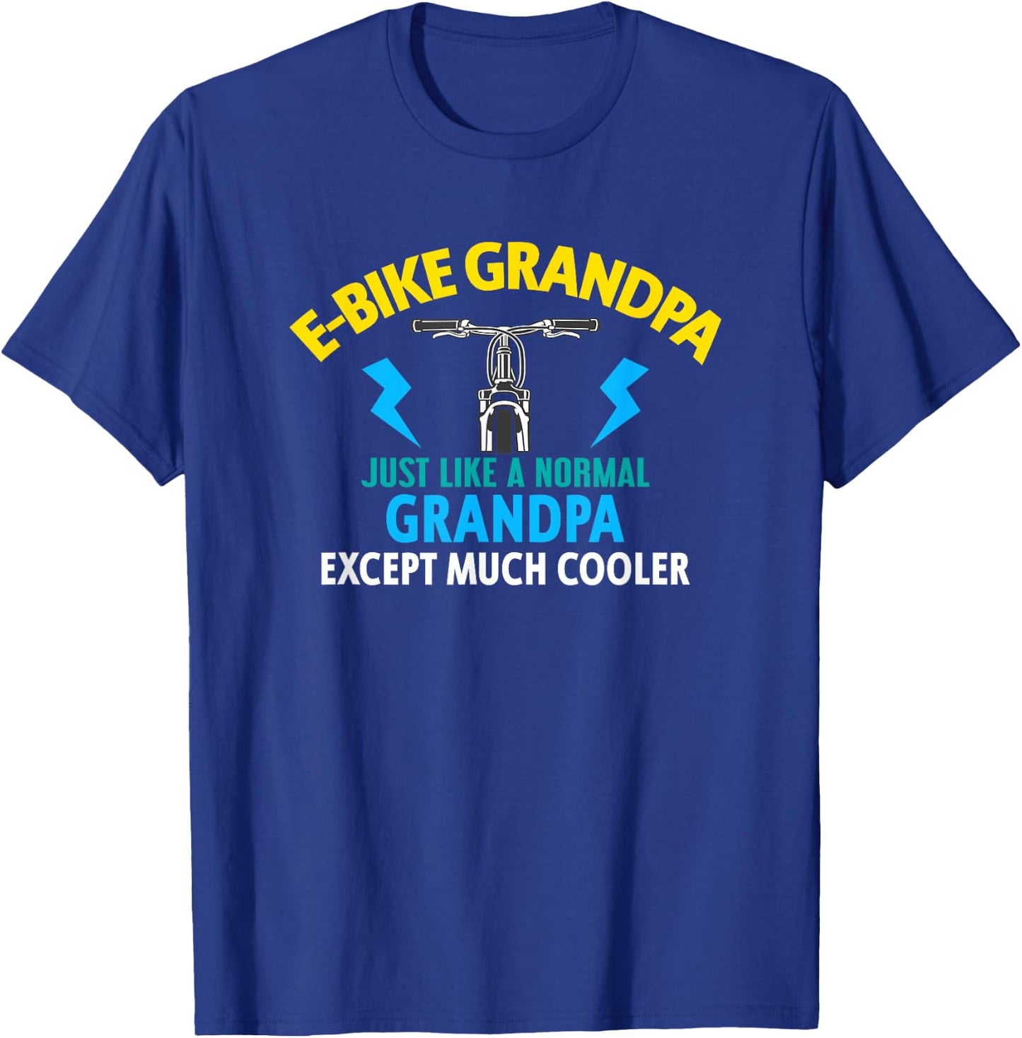 Ebike Grandpa Funny E-Bike MTB T-Shirt - T-Shirt | Royal