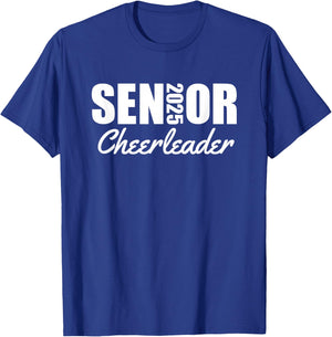 2025 Senior Cheerleader Class Of 2025 Varsity Cheer Team T-Shirt - T-Shirt | Royal