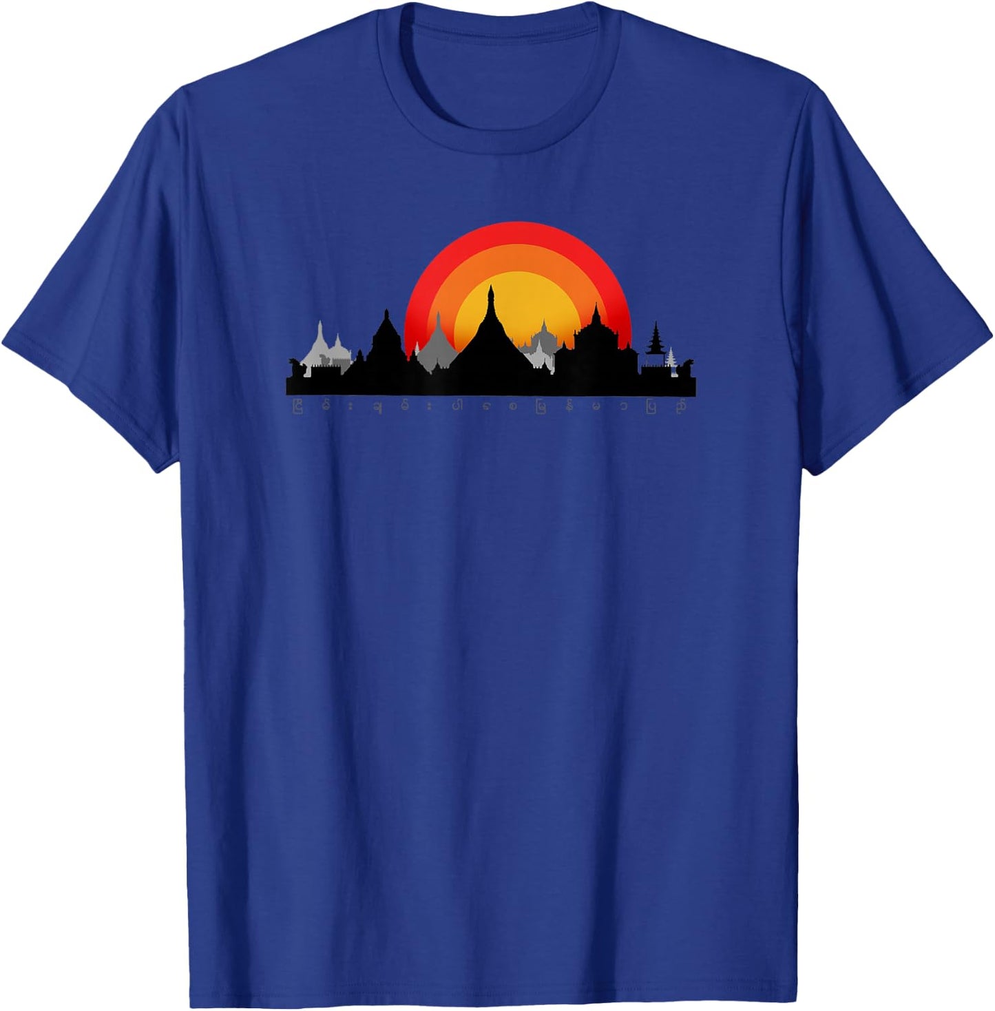 Bless to be peaceful Myanmar(A003) - Gift/Political T-Shirt - T-Shirt | Royal