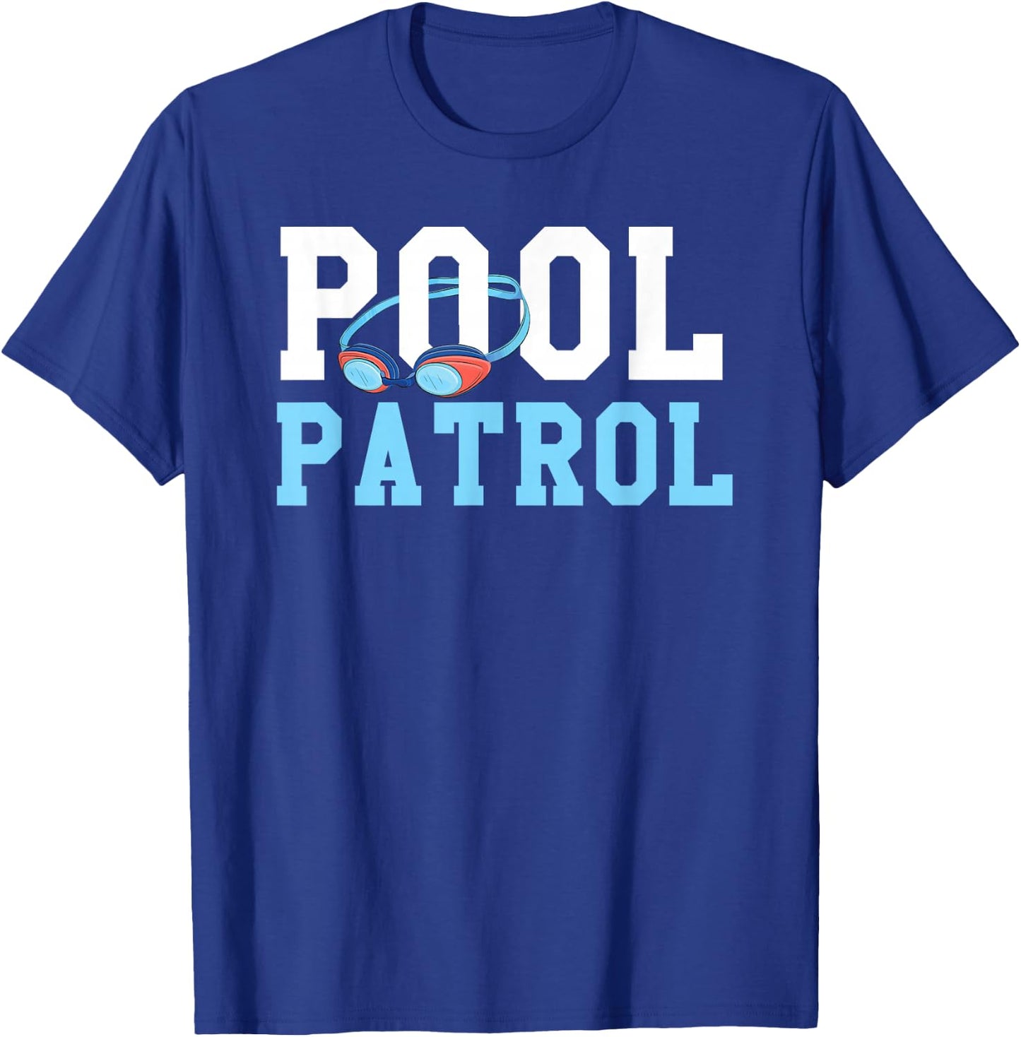 Swimming Swimmer Swim Pool Patrol Coach Dad T-Shirt - T-Shirt | Royal