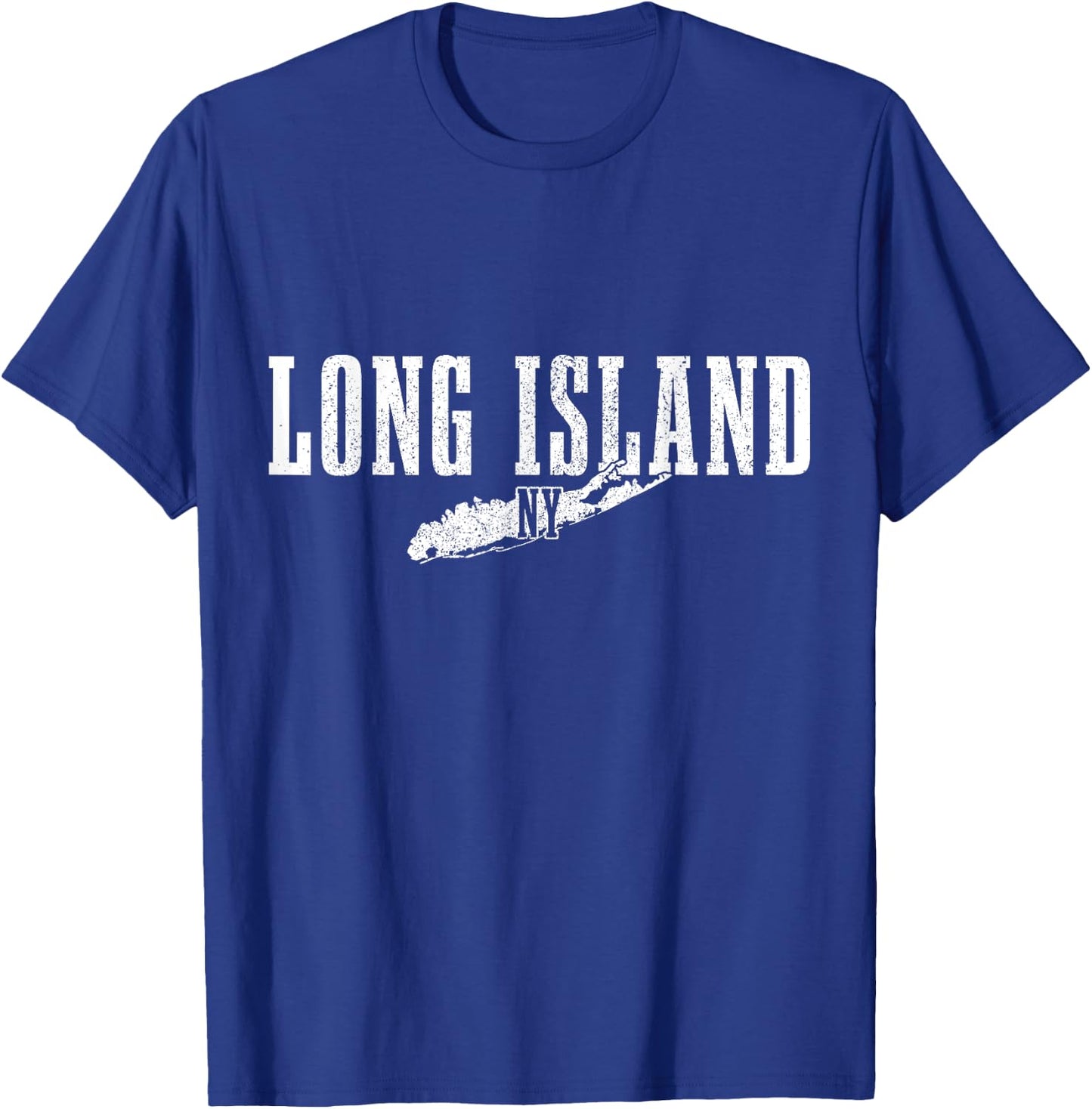 Long Island New York NY Vintage USA America Souvenir T-Shirt - T-Shirt | Royal