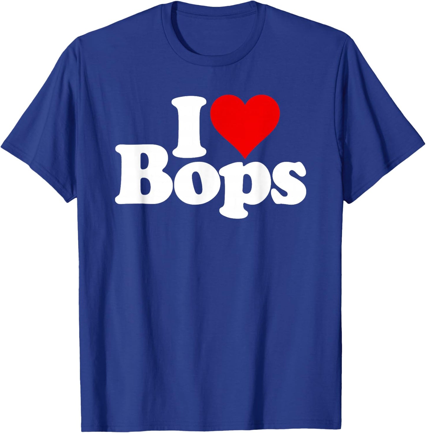 I Love Heart Bops T-Shirt - T-Shirt | Royal