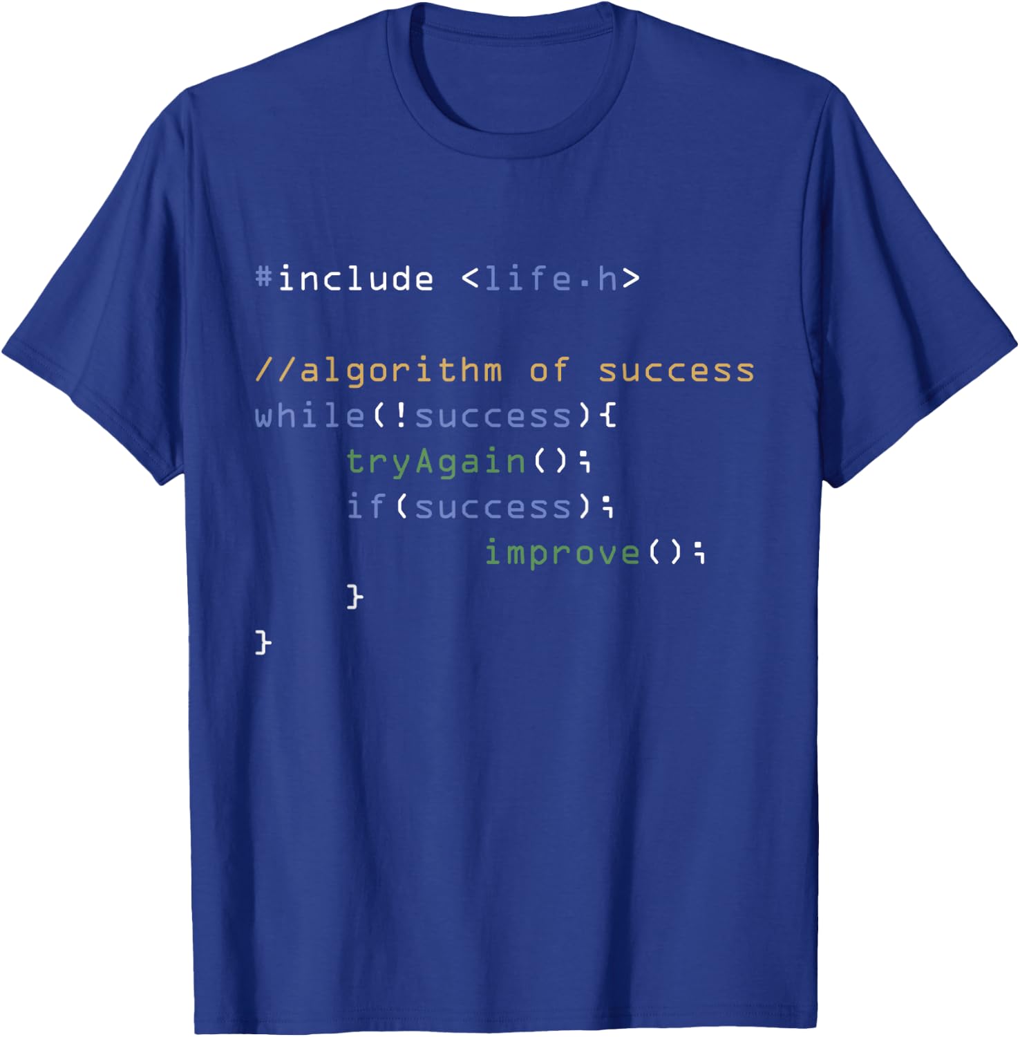 Programming Computer Science Code Algorithm Software Engineer T-Shirt - T-Shirt | Royal