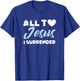 All to Jesus I Surrender Simple Christian Inspiration Quote T-Shirt - T-Shirt | Royal