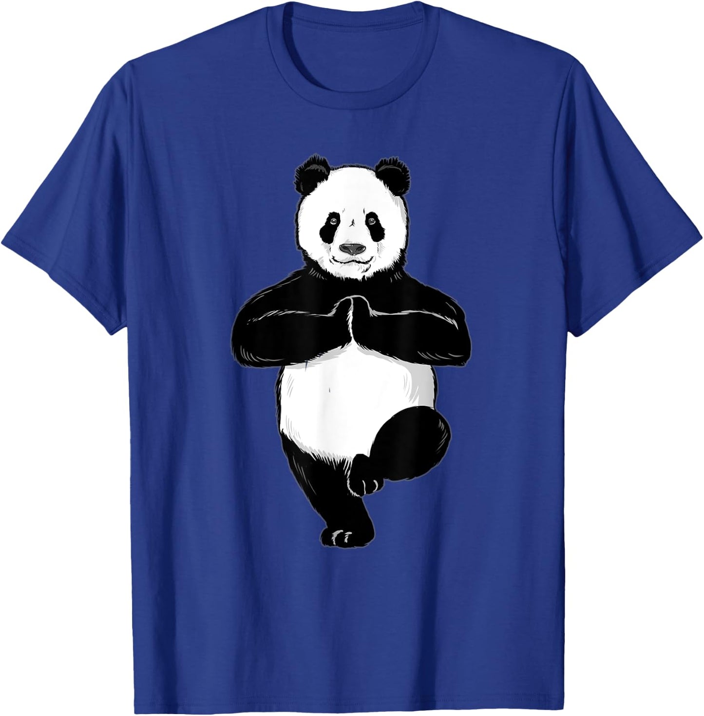 The Mountain Funny Spiritual Yoga Panda Kids Adults T-Shirt - T-Shirt | Royal