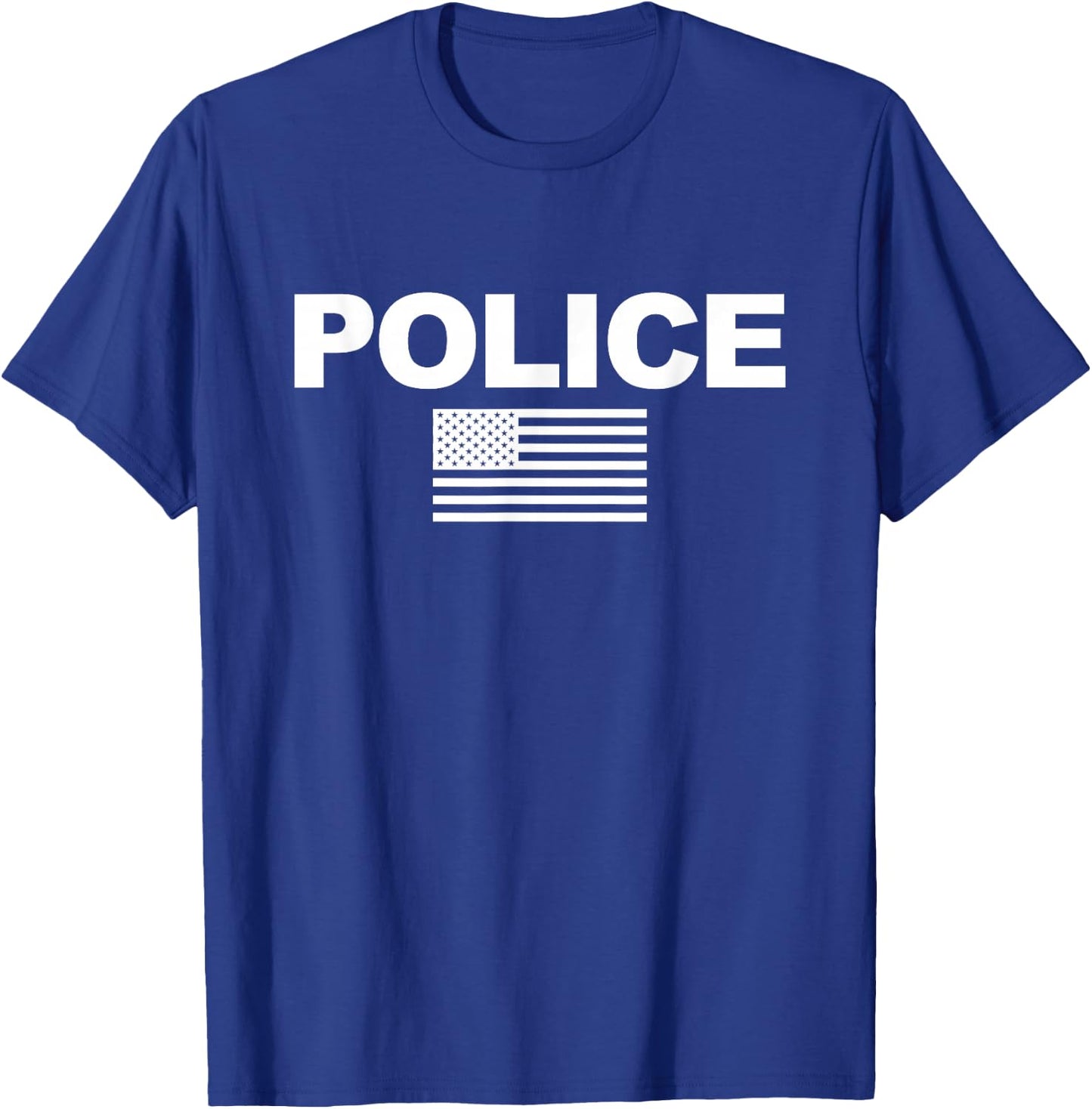 Police Usa American Flag T-Shirt - T-Shirt | Royal