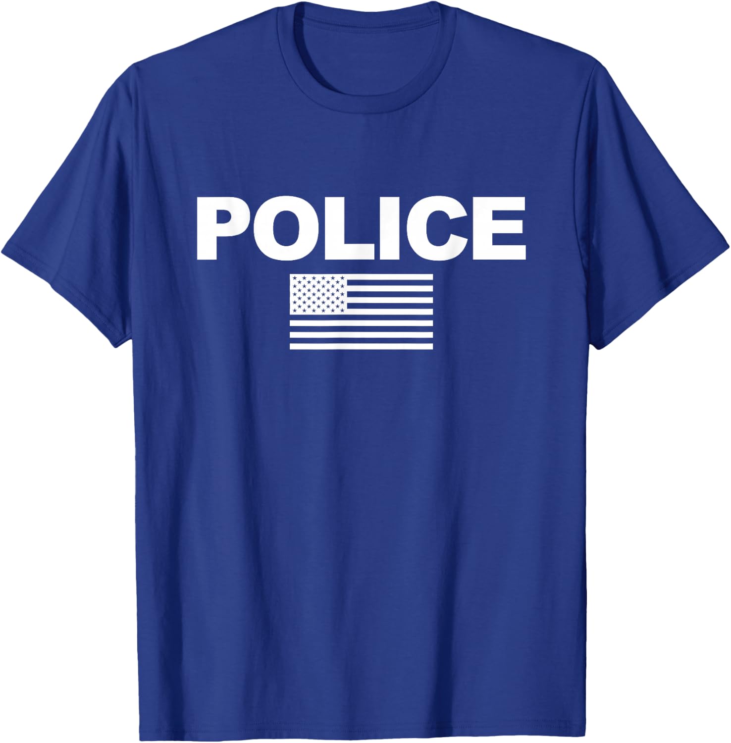 Police Usa American Flag T-Shirt - T-Shirt | Royal