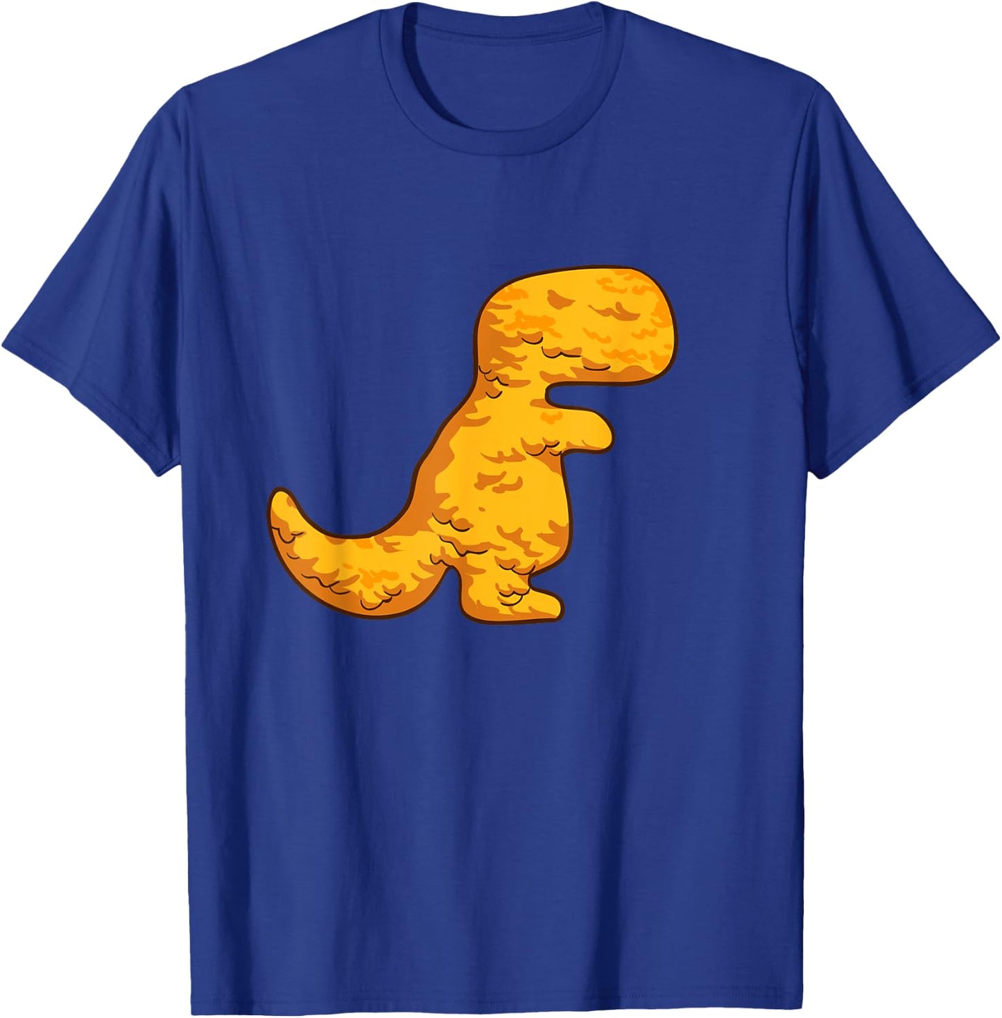 Dino T-Rex Chicken Nugget Pattern Funny Dino Tyrannosaurus T-Shirt - T-Shirt | Royal