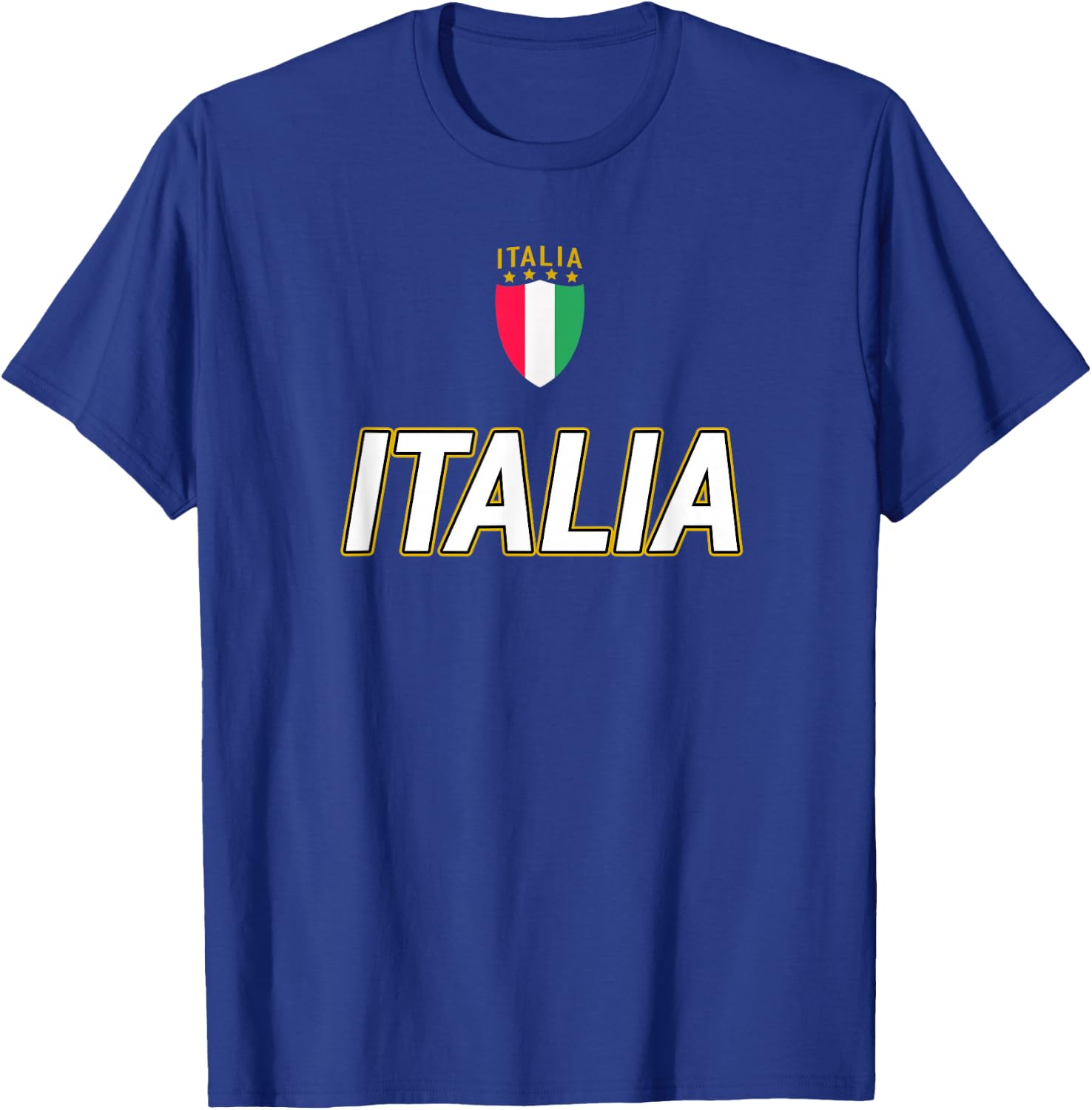 Italia Design, Italian Soccer Jersey Style, Italy Pride T-Shirt - T-Shirt | Royal