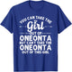 Girl Out Of ONEONTA NY NEW YORK Gift Funny Home Roots USA T-Shirt - T-Shirt | Royal
