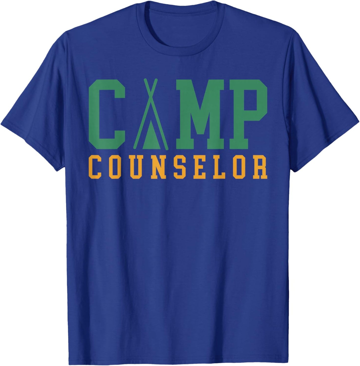 Camping Summer Camp Counselor Staff Director Camper T-Shirt - T-Shirt | Royal