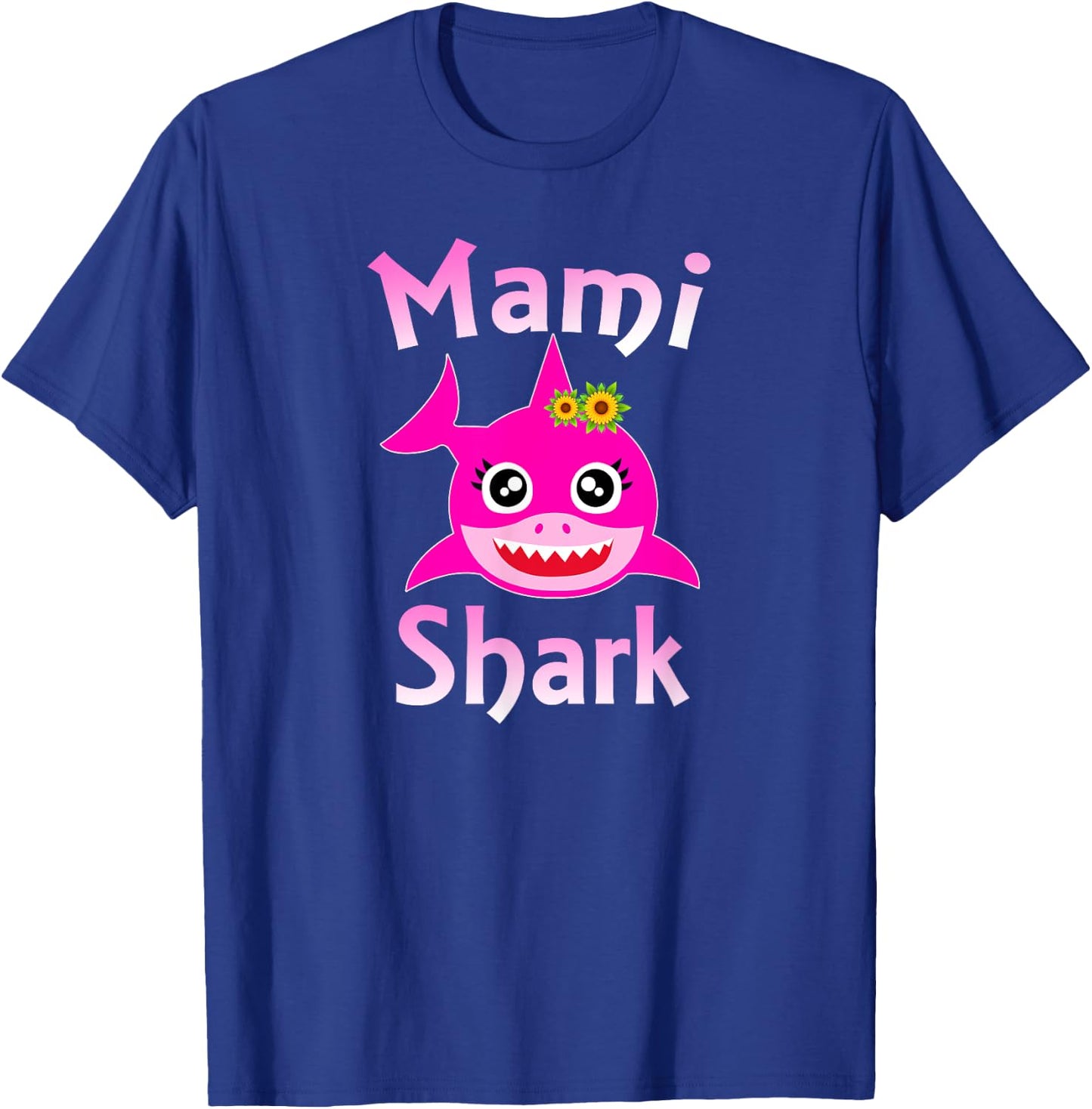Mami Shark Funny Spanish Mom Gift T-Shirt - T-Shirt | Royal