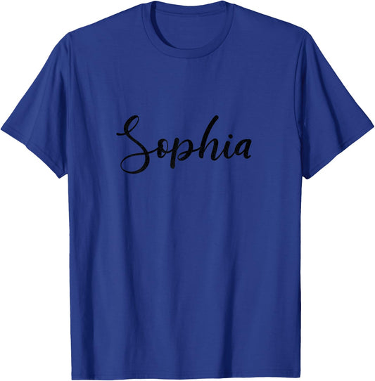 Distress Sophia First Name Personalized T-Shirt - T-Shirt | Royal