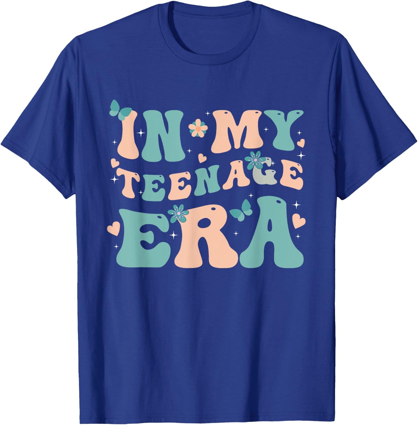In My Teenage Era Retro Groovy 13 to 19 years Teenager T-Shirt - T-Shirt | Royal