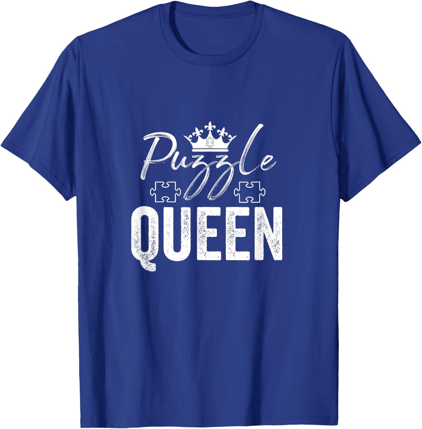 Puzzle Queen Puzzles Lover Mother's Day Mom Girlfriend Gift T-Shirt - T-Shirt | Royal