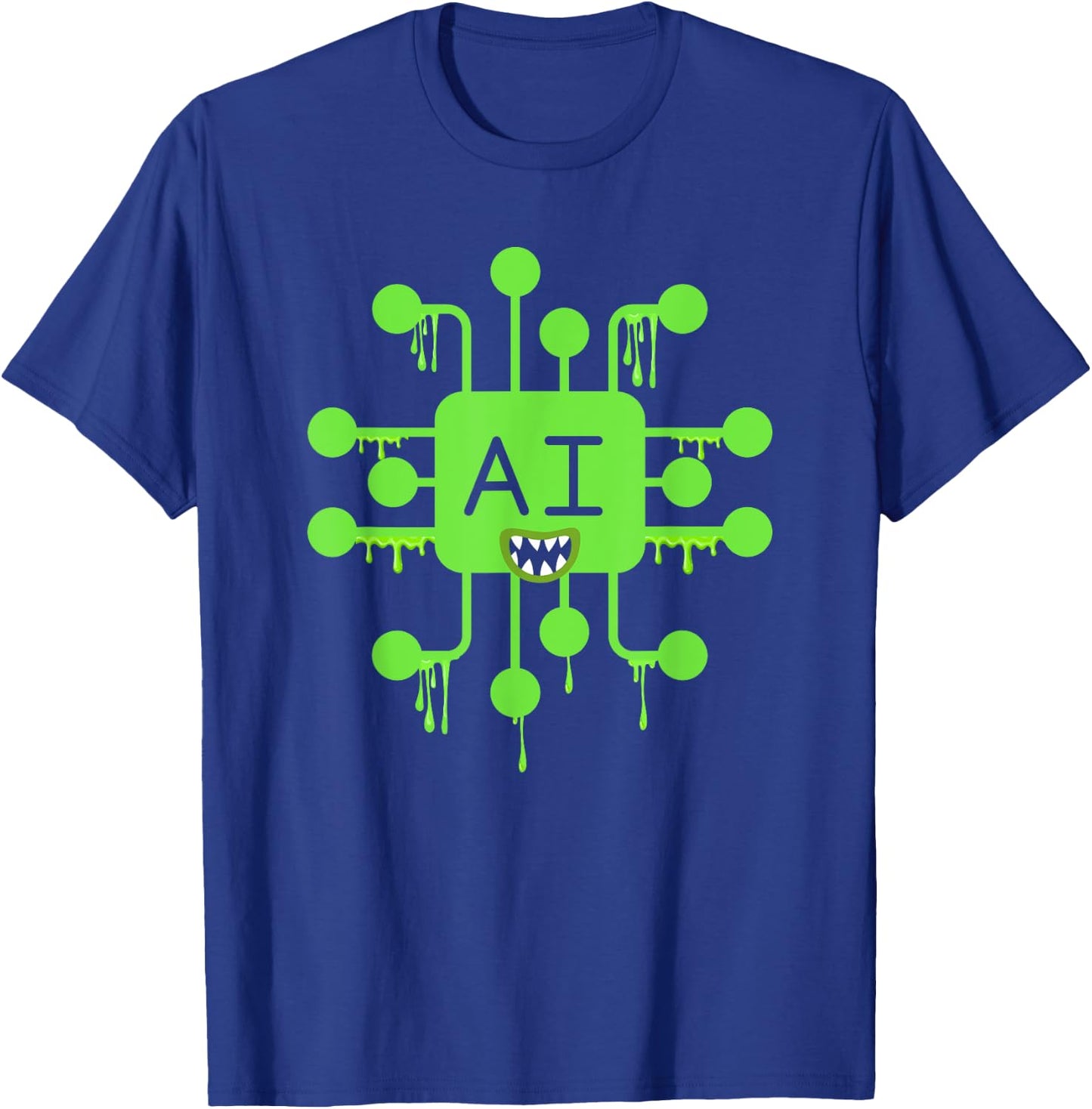 AI Monster of The Year - Artificial Intelligence Halloween T-Shirt - T-Shirt | Royal